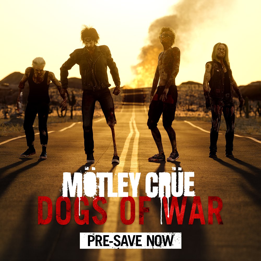 MÖTLEY CRÜE RETURN WITH OUR NEW SONG 'DOGS OF WAR' AVAILABLE NOW FOR PRE-ORDER! 🔥 HITTING ALL PLATFORMS 4/26 
