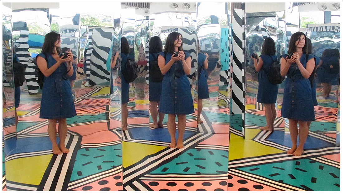 Me in the mirror maze!