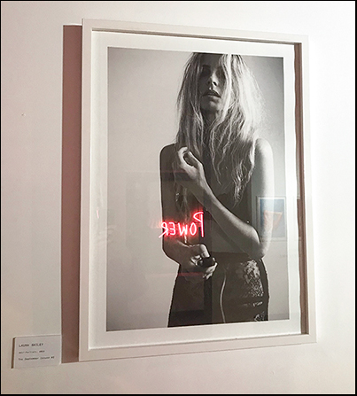 Laura Bailey, ‘Self Portrait’ - from The September Issues - Seduction issue with ‘Power’ neon reflection - Eve de Hann aka @ halfaroastchicken