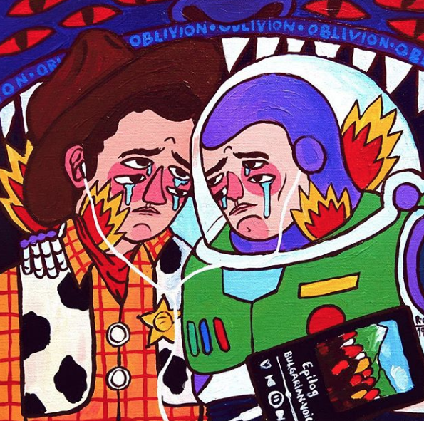 WOODY & BUZZ, 2019 - part of ‘Hero’s Wound’ exhibition at Stolen Space, London