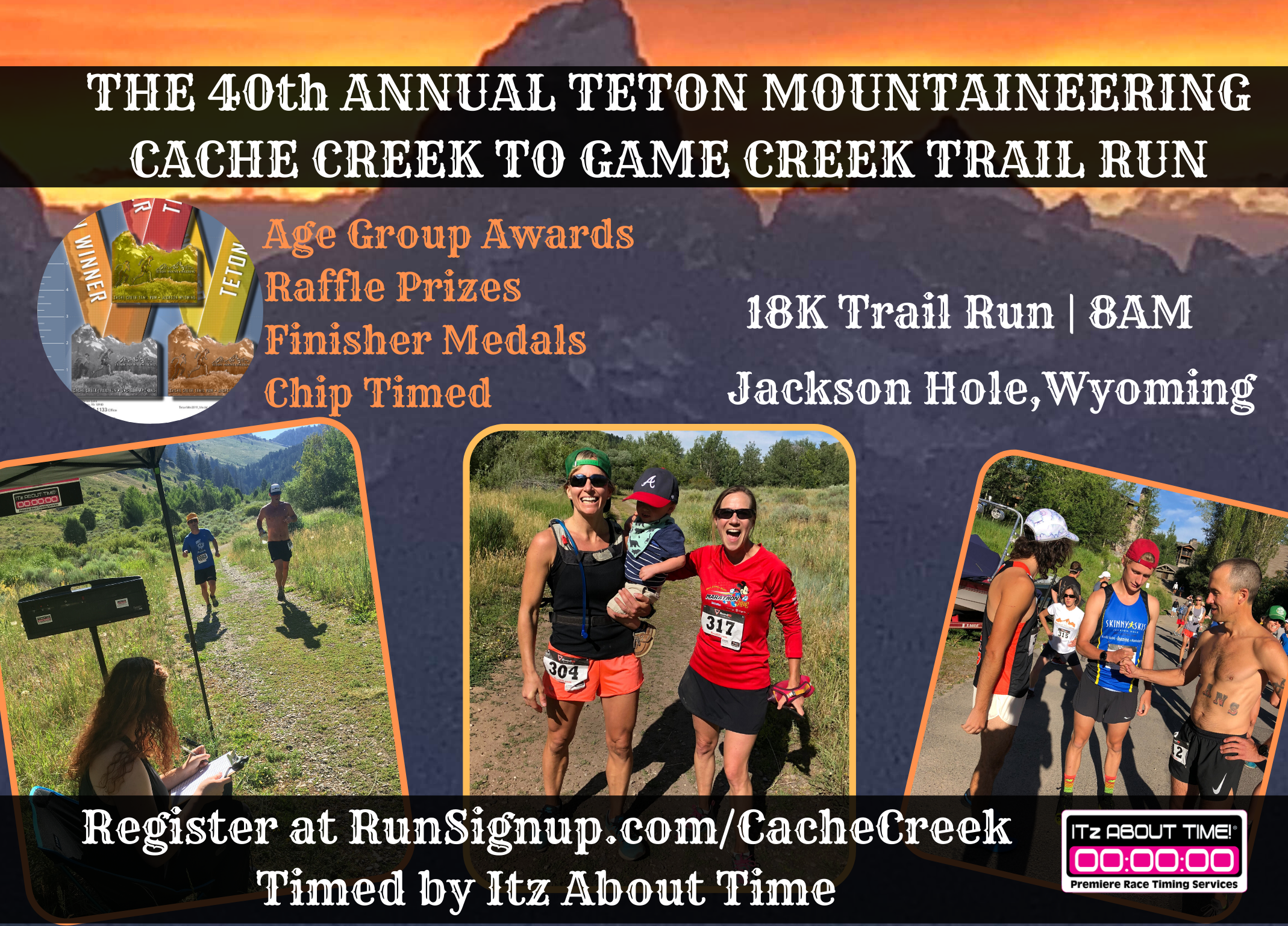THE ANNUAL TETON MOUNTAINEERING CACHE CREEK TO GAME CREEK TRAIL RUN
