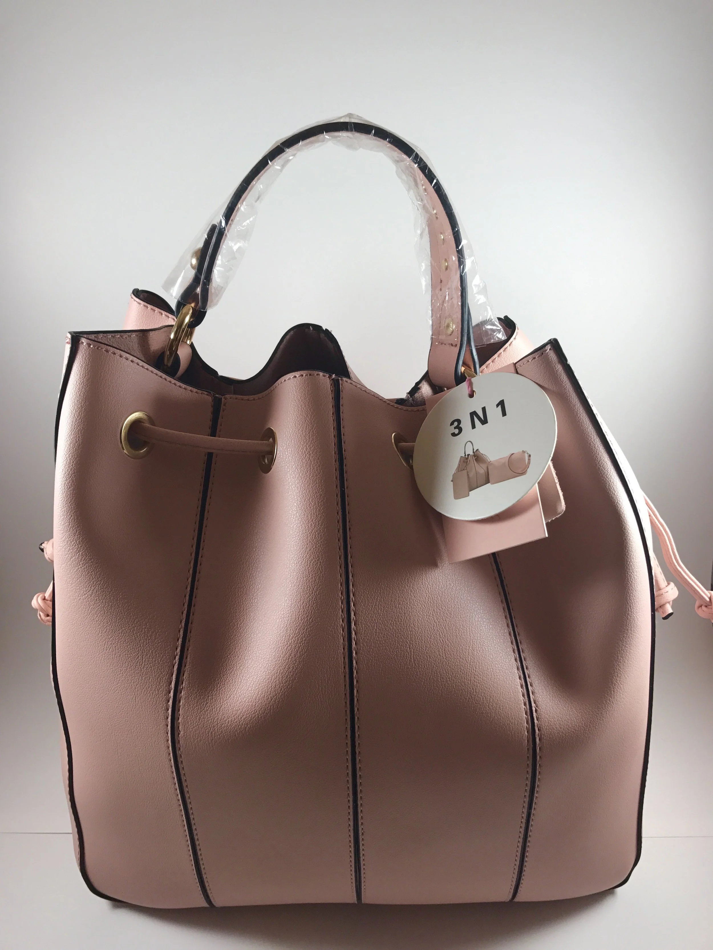 Blush Pink Satchel 3 in 1 Bag