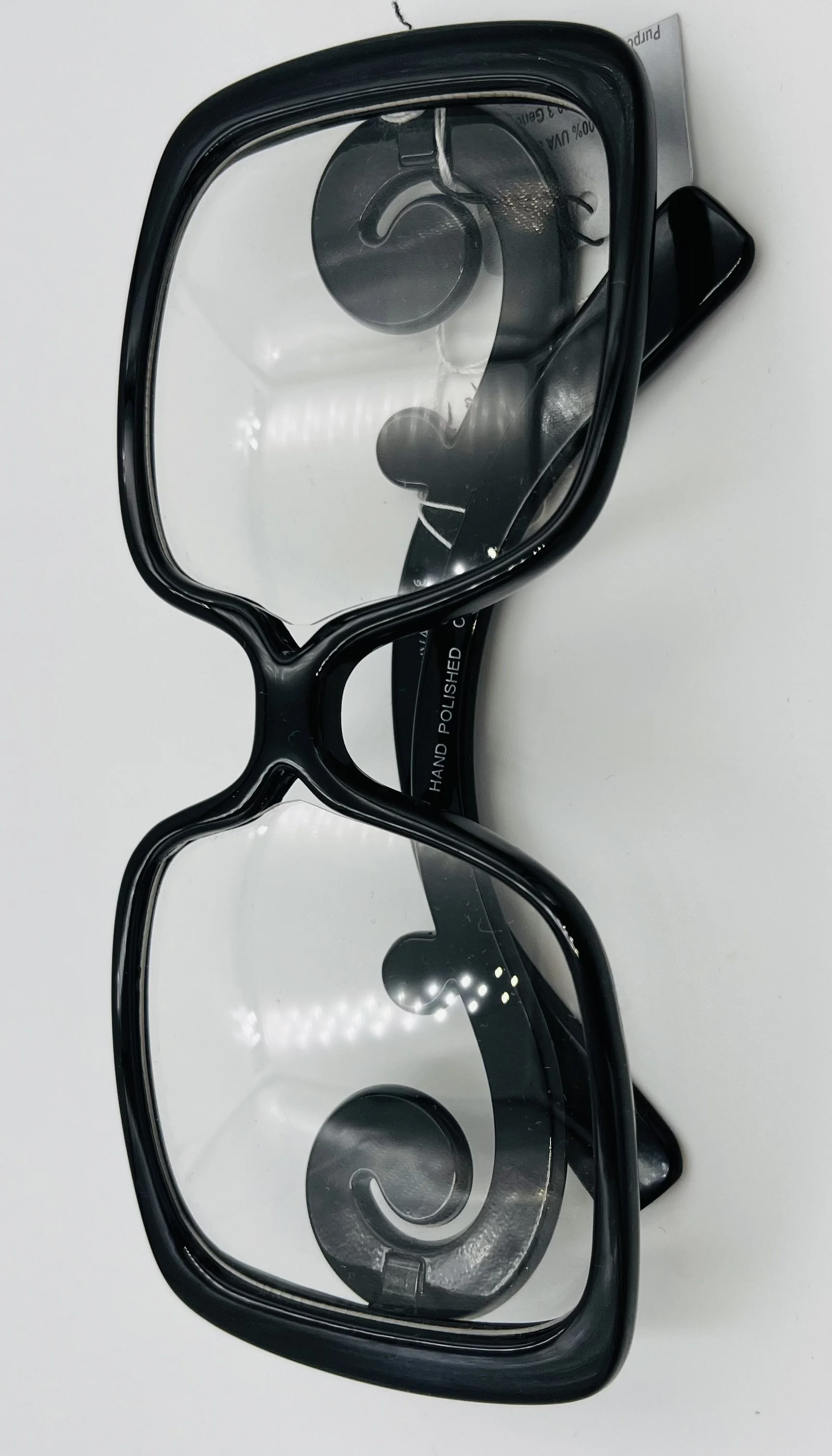 Black Square Clear Lens