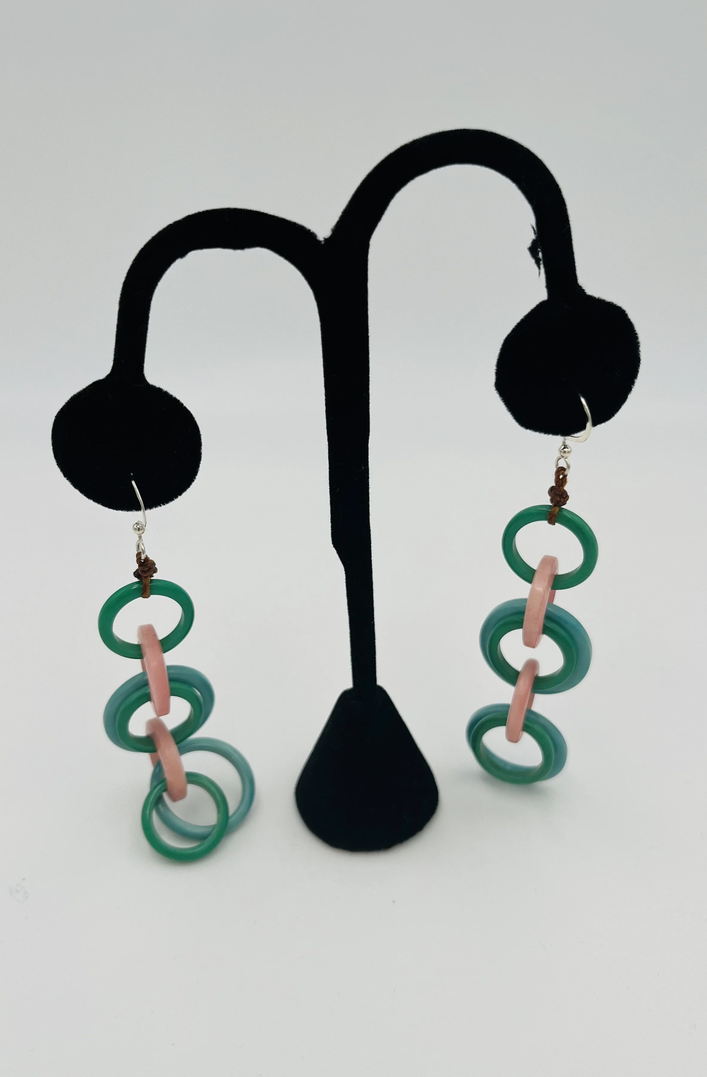 Handmade Pink Green Blue Mint Circles