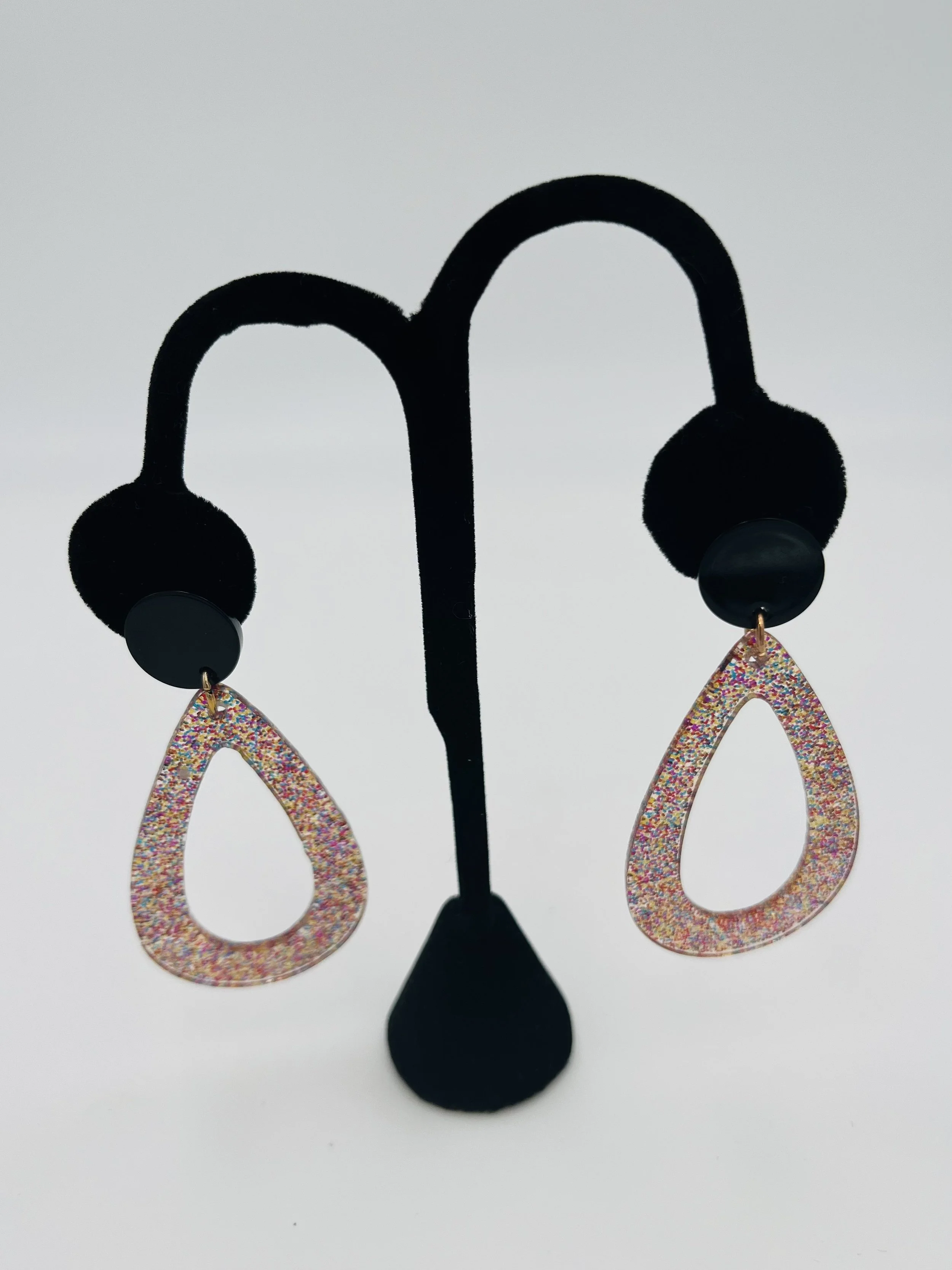 Acrylic Multi Colored Teardrops