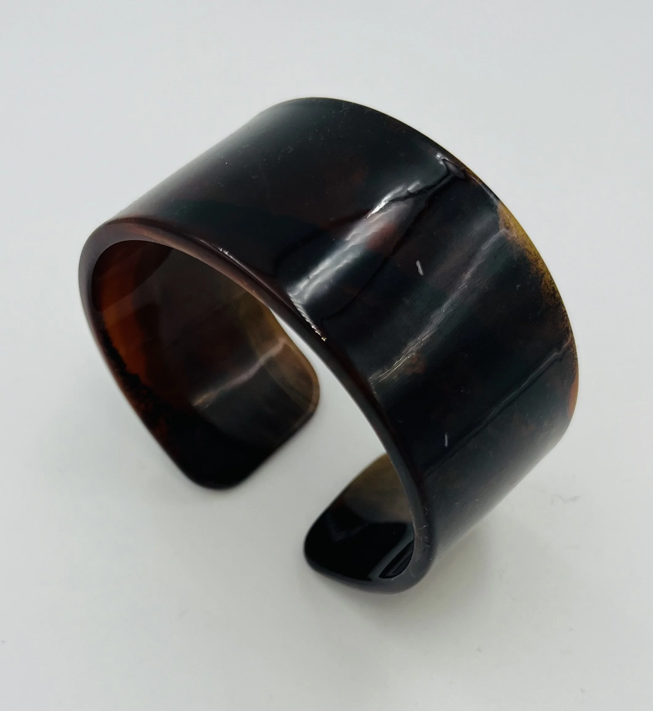Wide Brown Acrylic Cuff