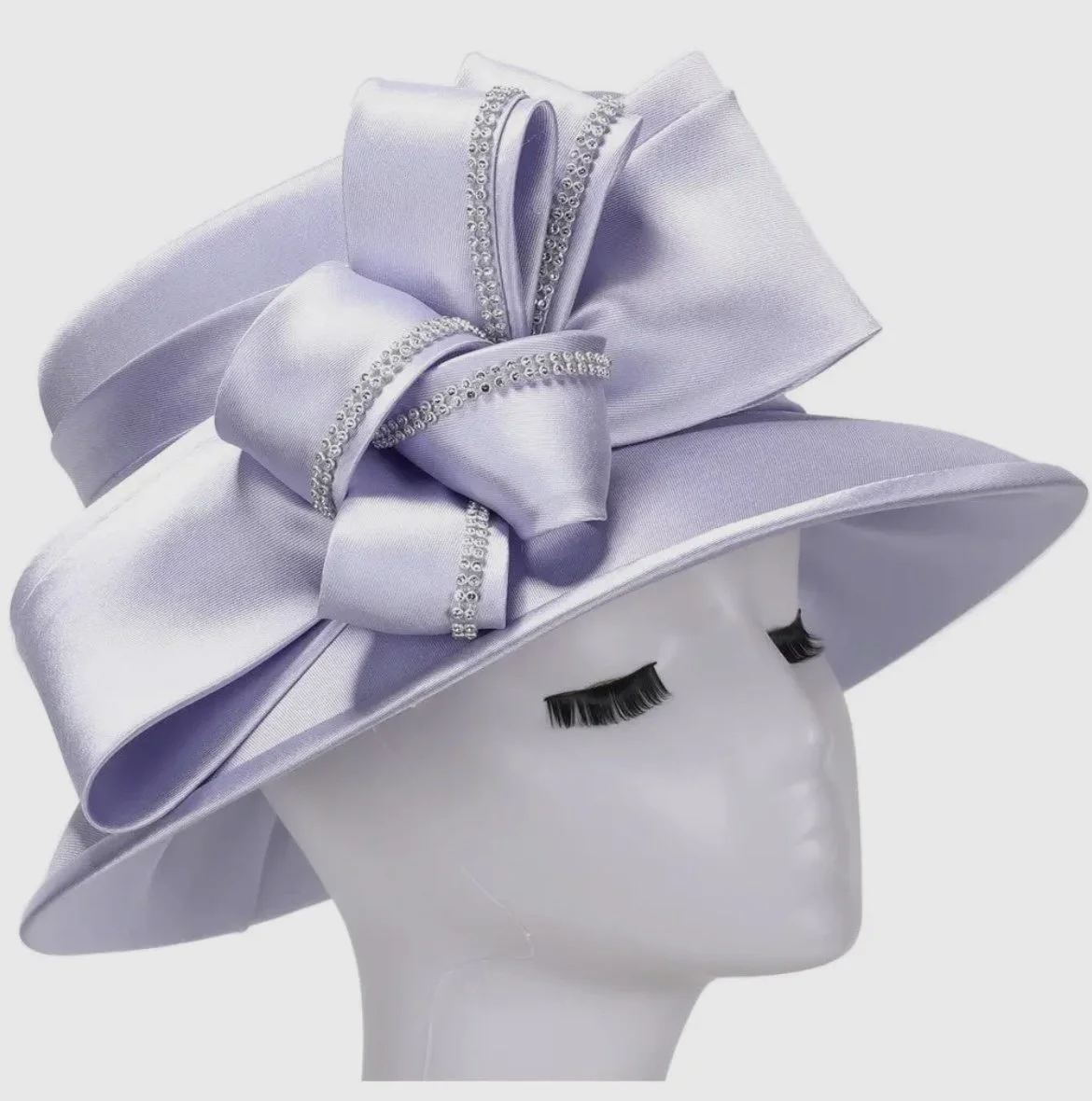 Lilac with Bow and Rhinestones