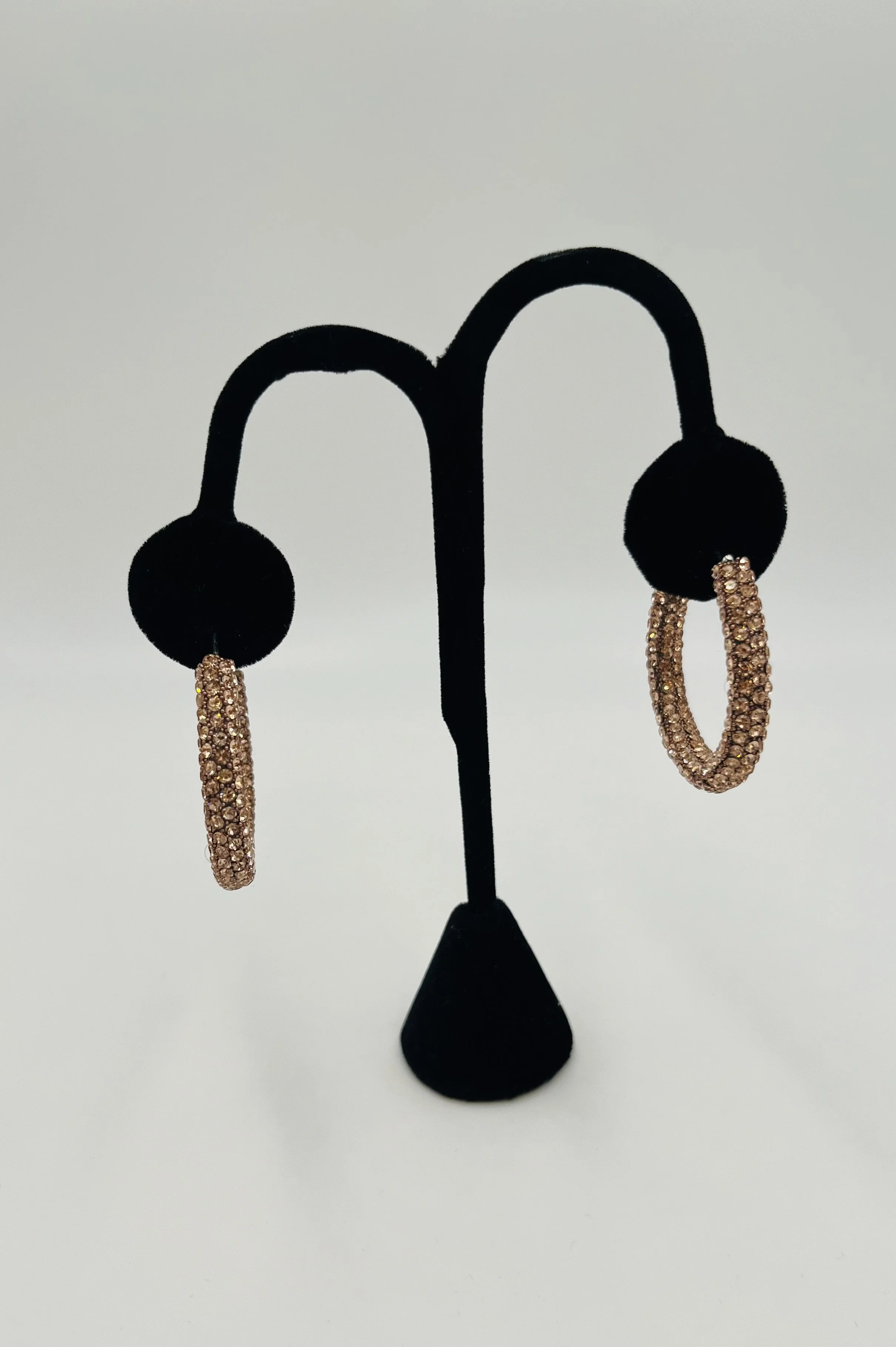 Rose Gold Small Bling Hoops