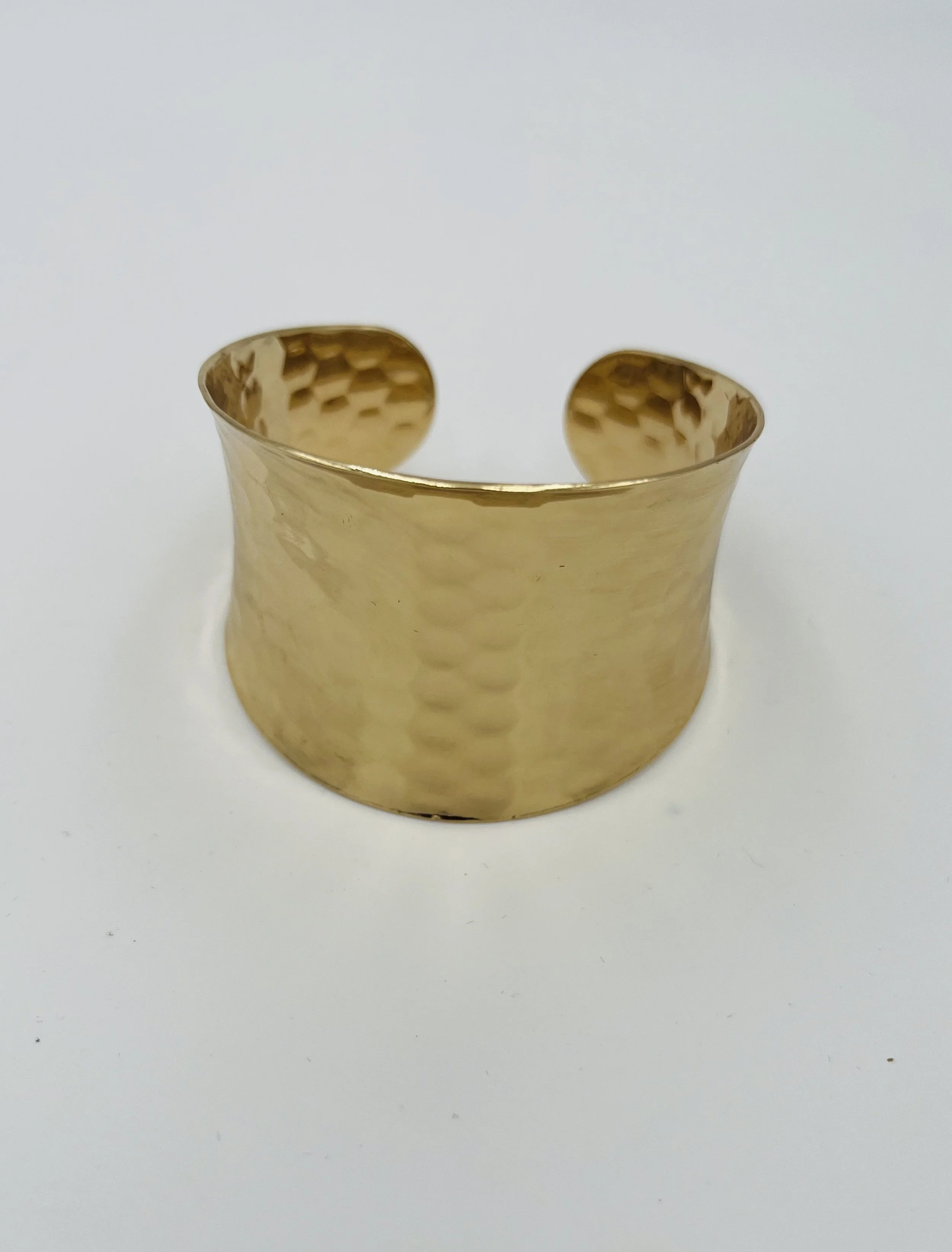 Gold Hammered Cuff