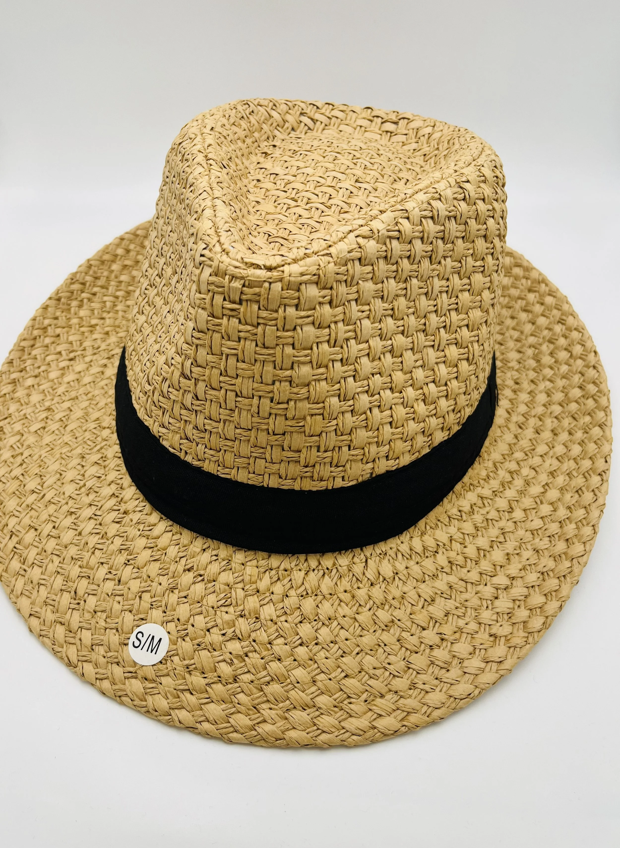 Honey Gold Wide Brim with Black Band