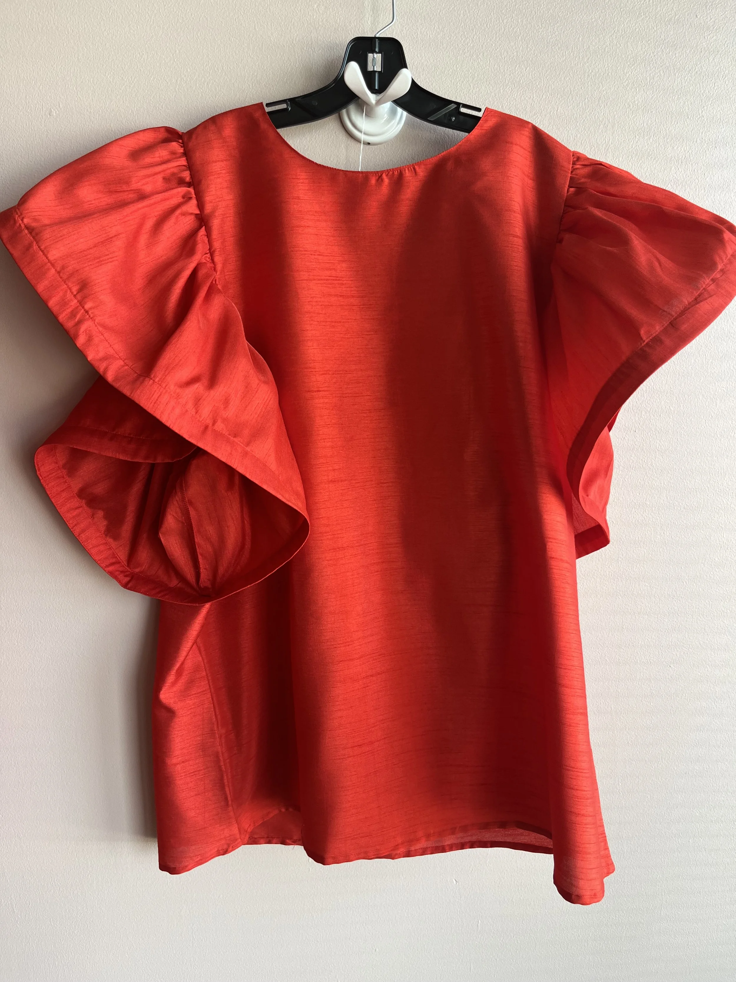 Red Wide Sleeve Top