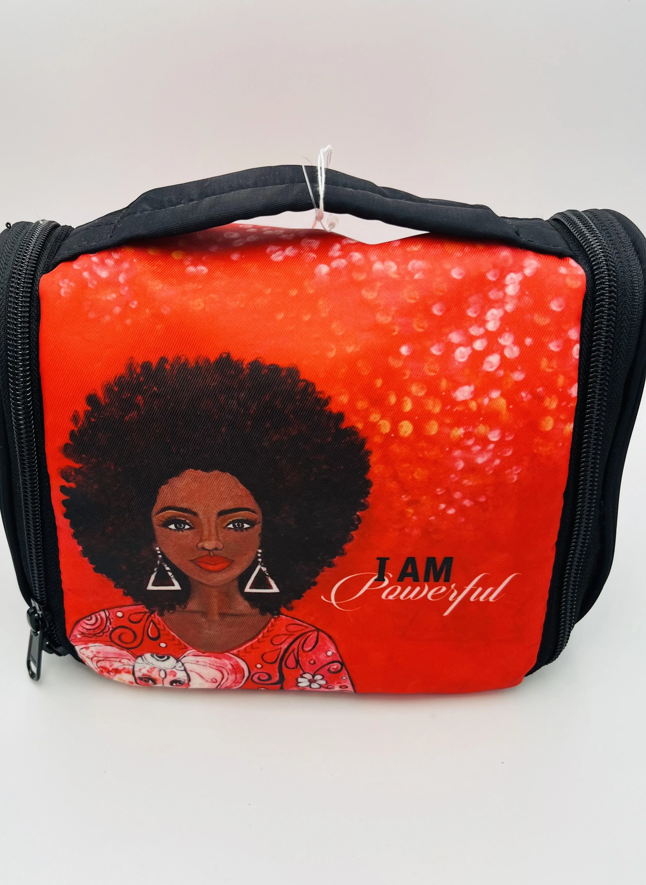 Red I Am Powerful Cosmetic Small Bag