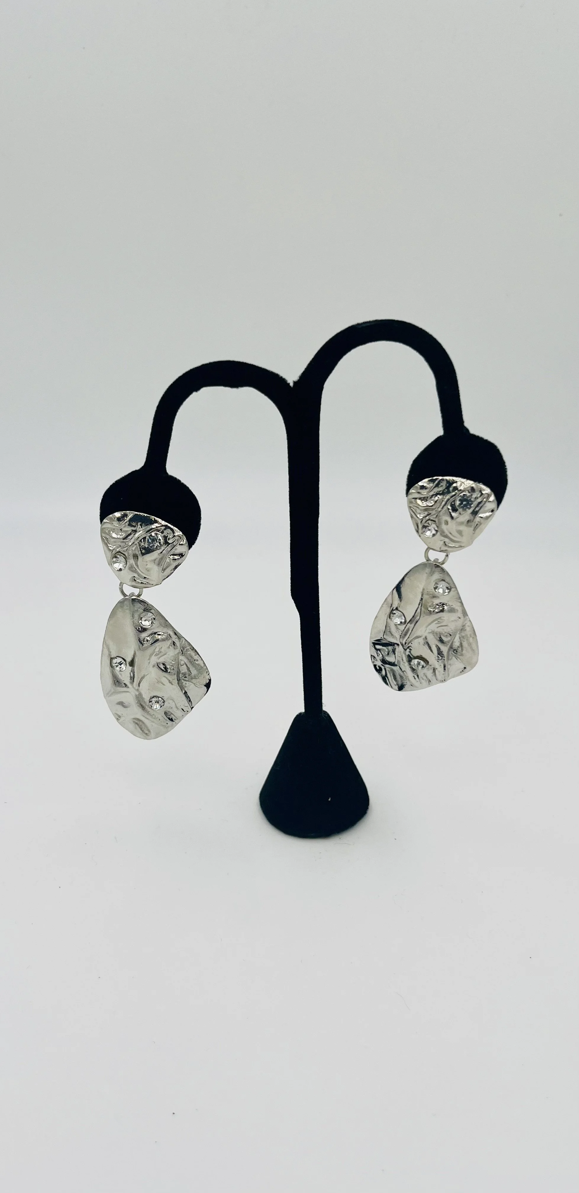 Silver Rhinestone Dangle