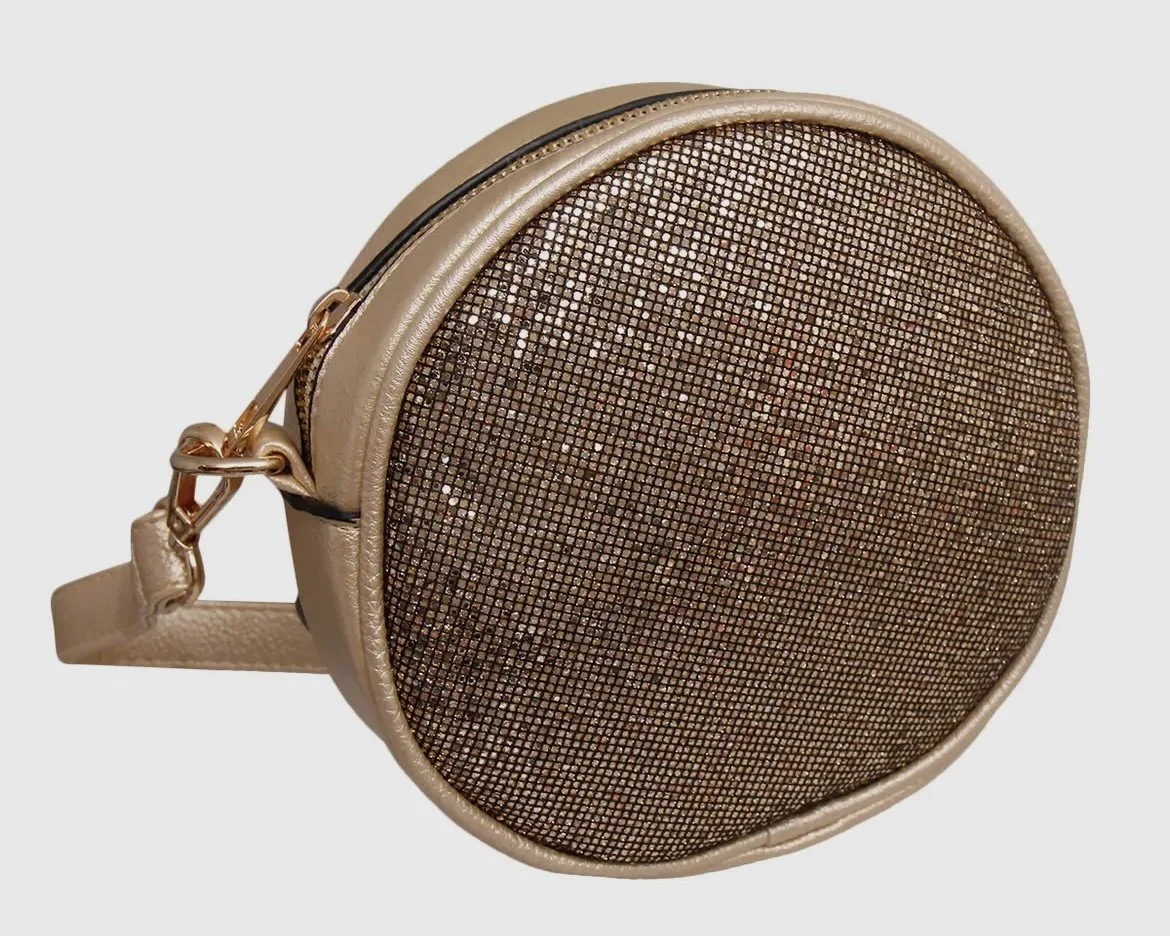 Gold Glitter Crossbody/Fanny Pack