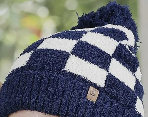 Blue White Checkered Pattern