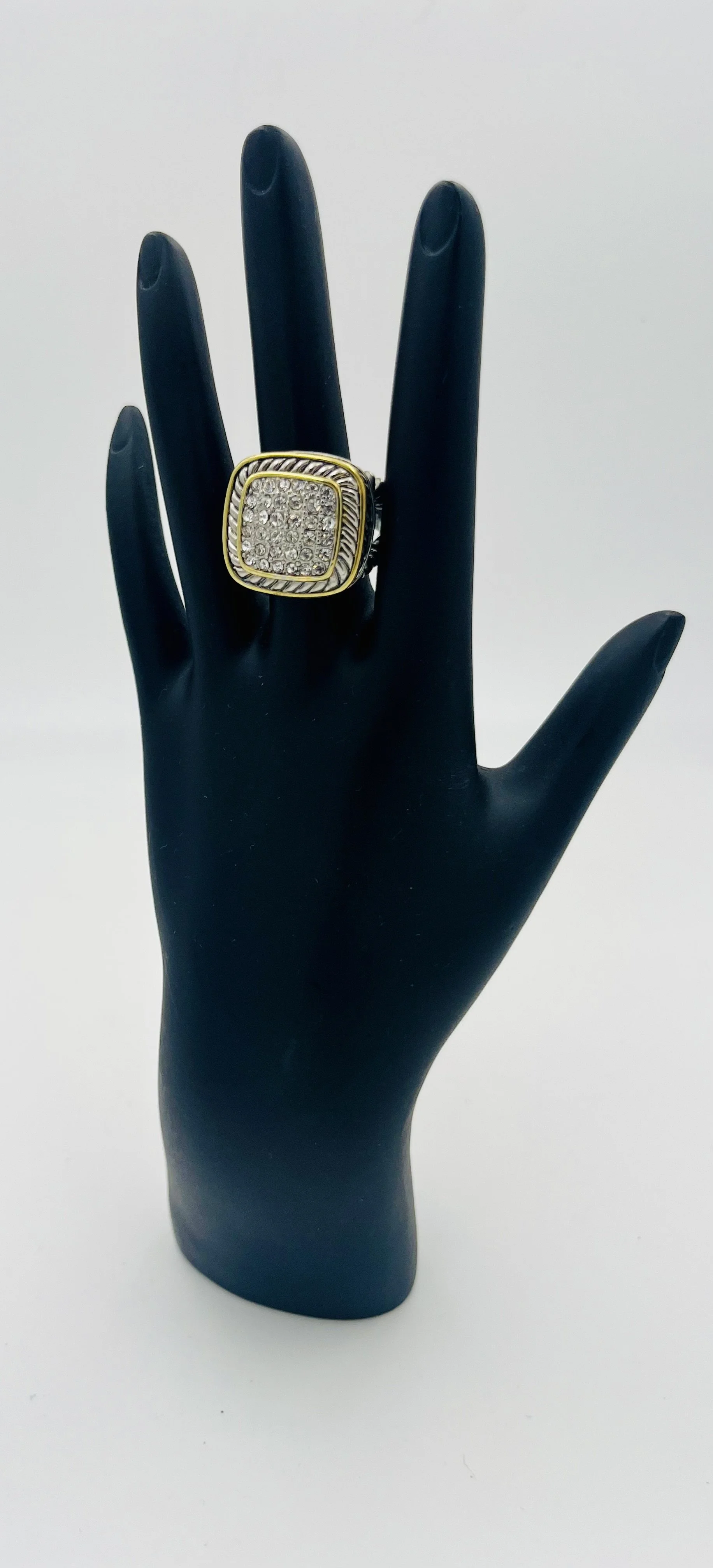 Square Two Tone Rhinestone