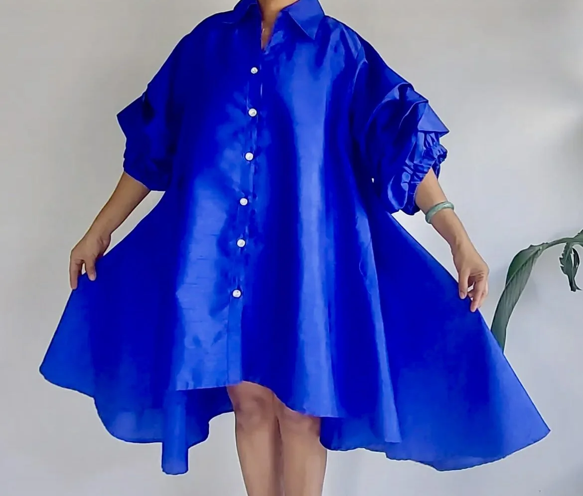 Royal Blue Hi Low Dress