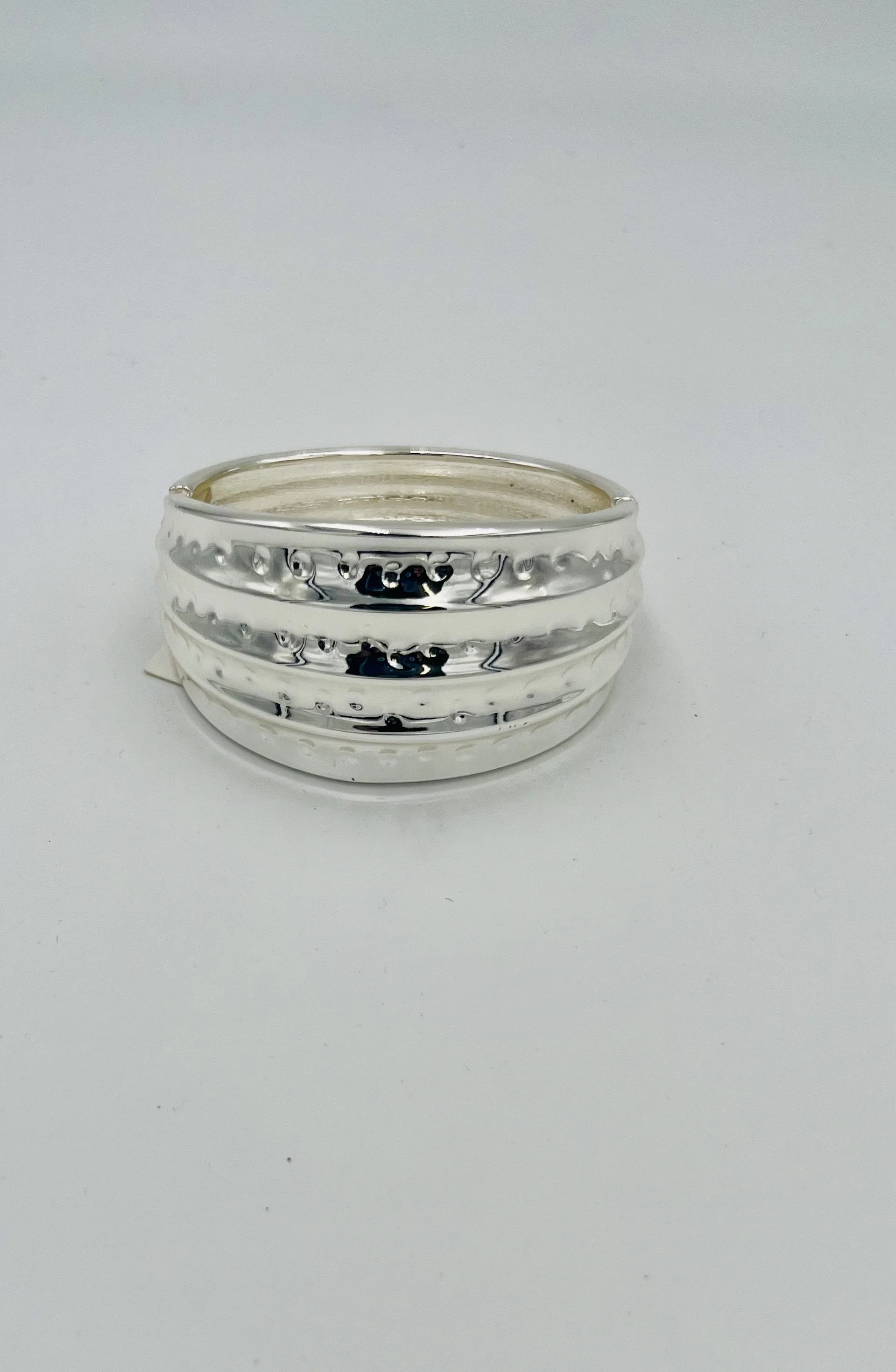 Silver Hammered Metal