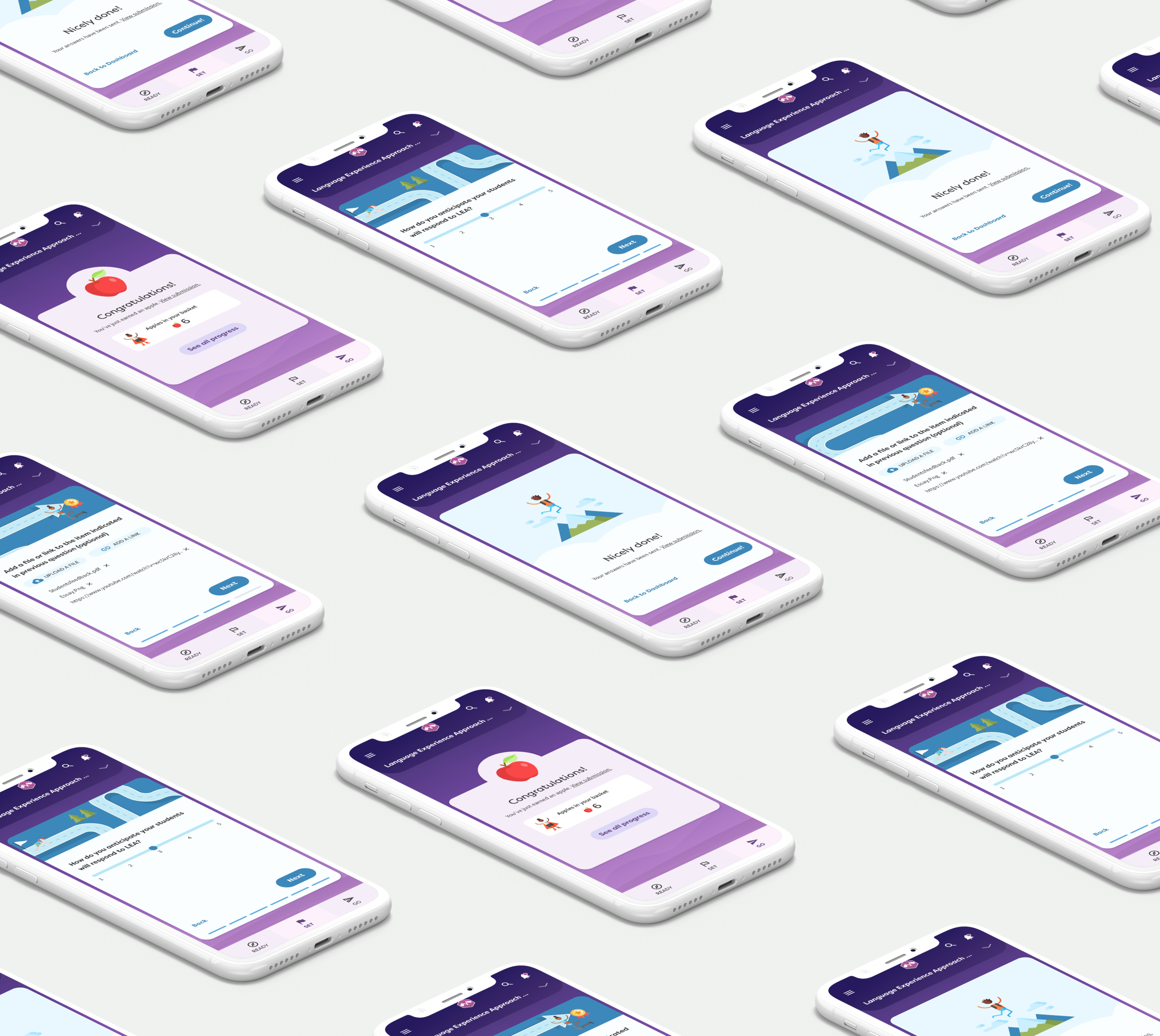 Set &amp; Go- Forms for users to plan strategy implementation and provide feedback after strategy implementation. After submission, users will earn a badge (apple) as a reward.