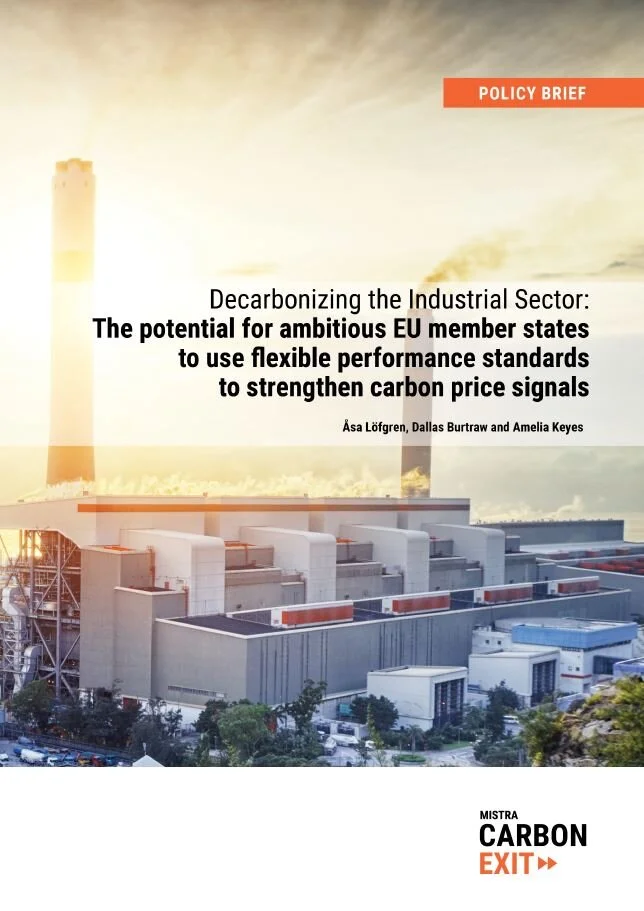 Policy brief: Decarbonizing the Industrial Sector