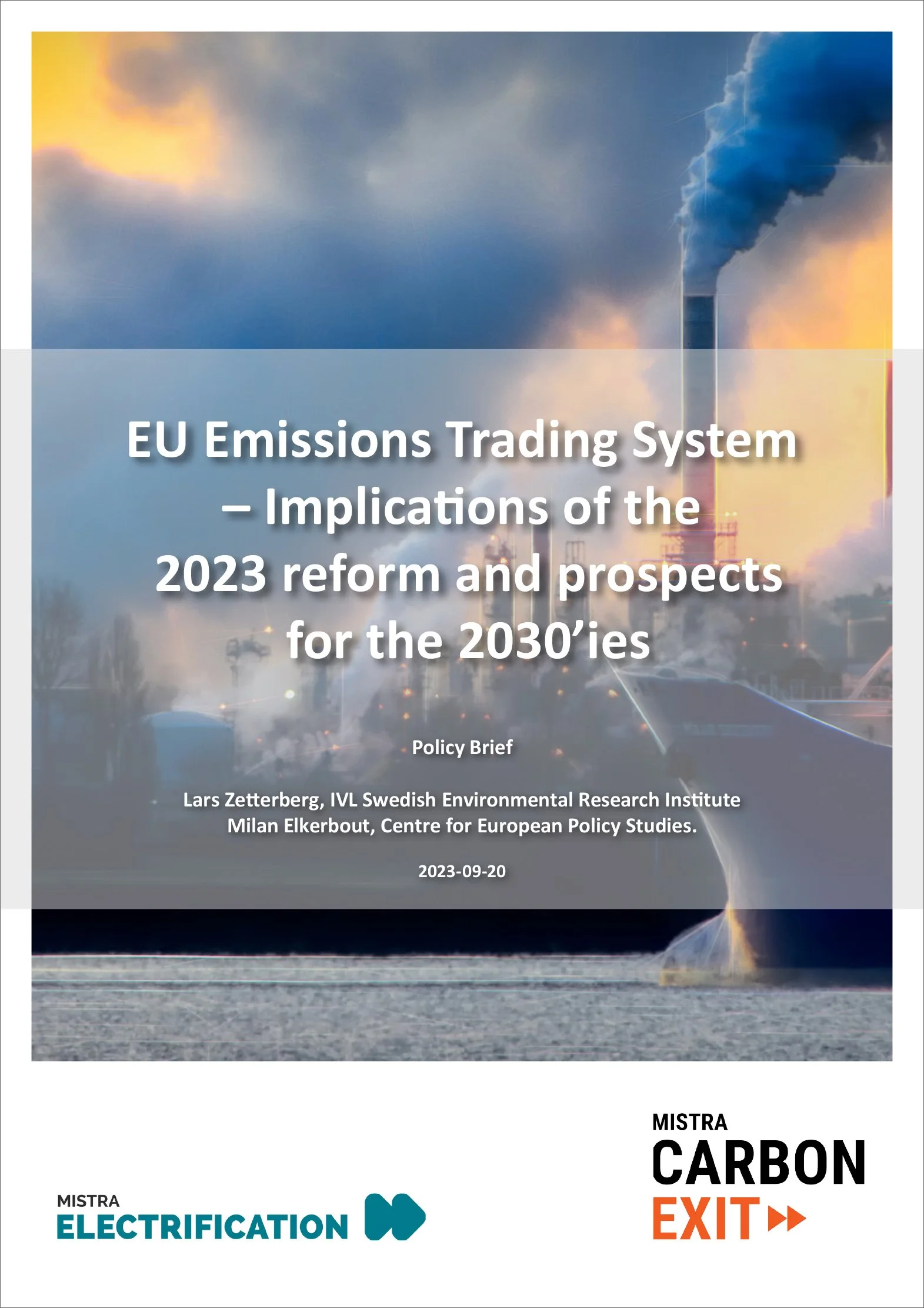 New Policy Brief on the European Union Emissions Trading System