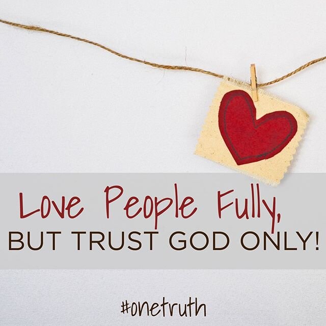 The Bible teaches us to love one another and to forgive one another; however, it never instructs us to trust in humans. Instead, put your trust in God! He is always FAITHFUL &amp; UNCHANGING! &quot;And those who know your name put their trust in you,