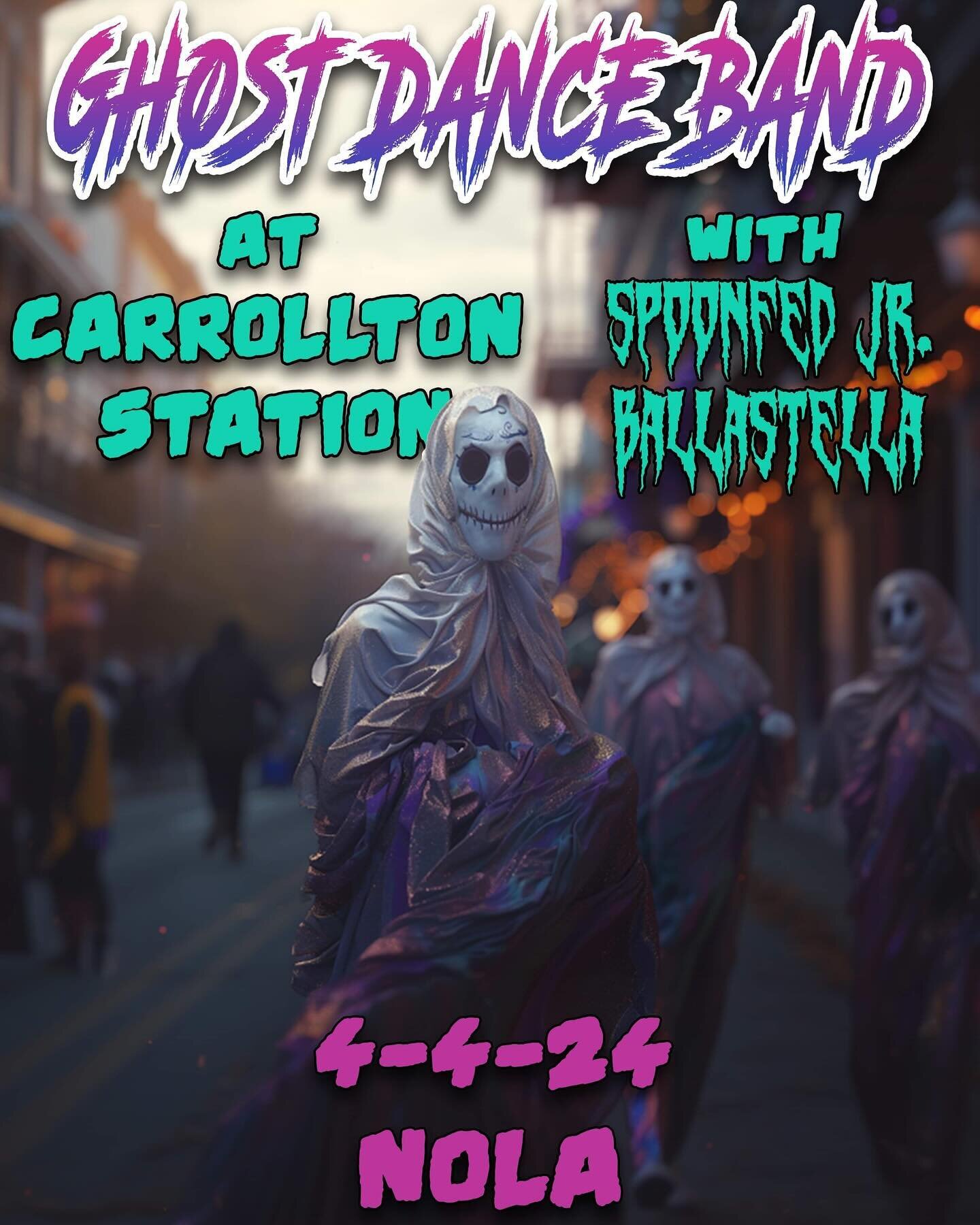 Louisiana! It&rsquo;s goes down the next two days! Tonight we&rsquo;re in New Orleans @carrollton_station  w/ @ballastellamusic and @spoonfed_jr! Doors are 7, music at 8! 

Tomorrow we&rsquo;re down the road in Lafayette @artmosphere_la with Threat a