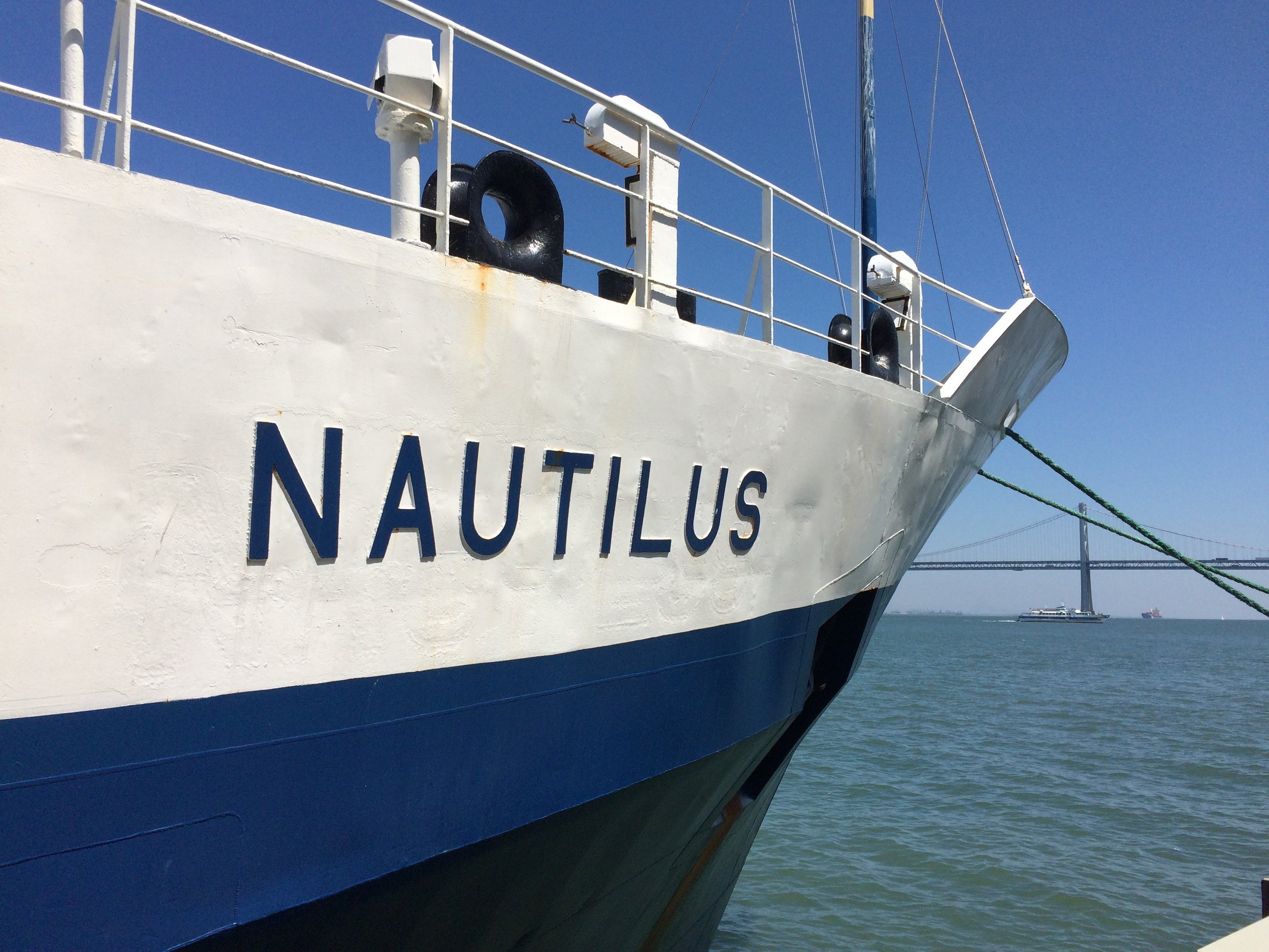 The lovely E/V Nautilus docked in San Francisco