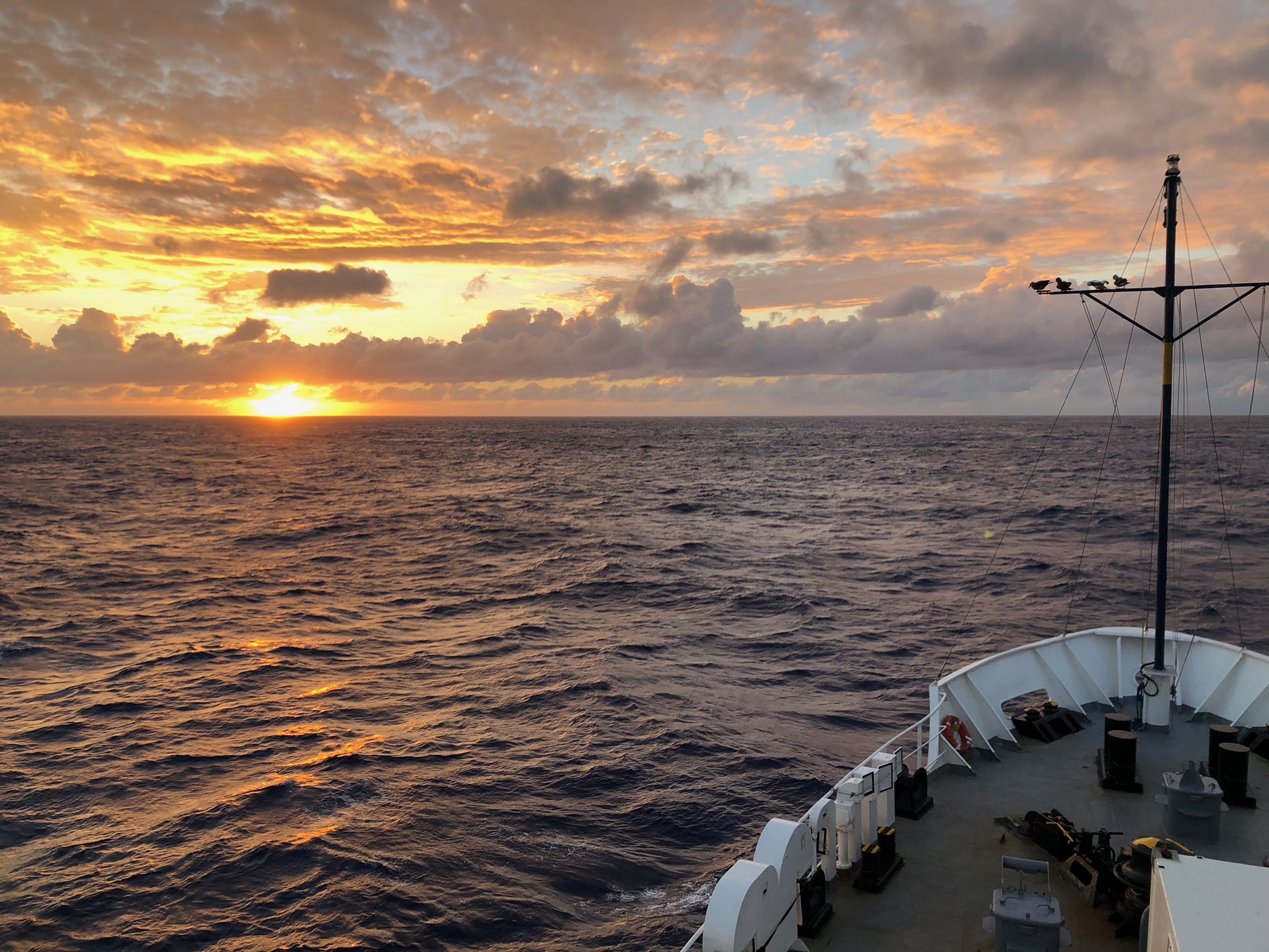 Sunset near to Lo`ihi Seamount, Hawai`i during SUBSEA Cruise A 2018