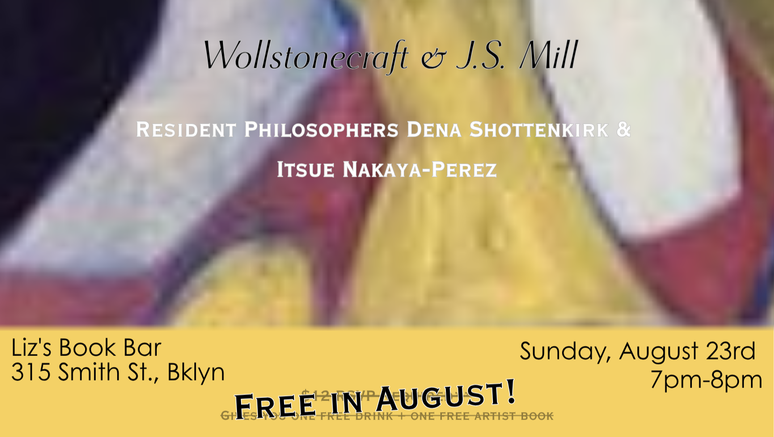 Monthly Conversation Event: Clothes, Sex, &amp; Power (Wollstonecraft &amp; J.S. Mill)