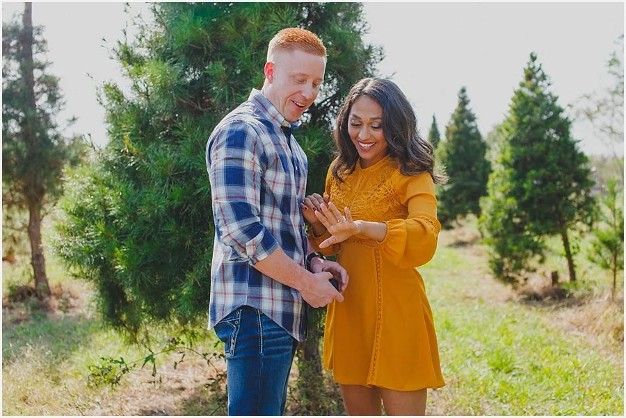 Ashley & Jake, Engaged under the Christmas Trees