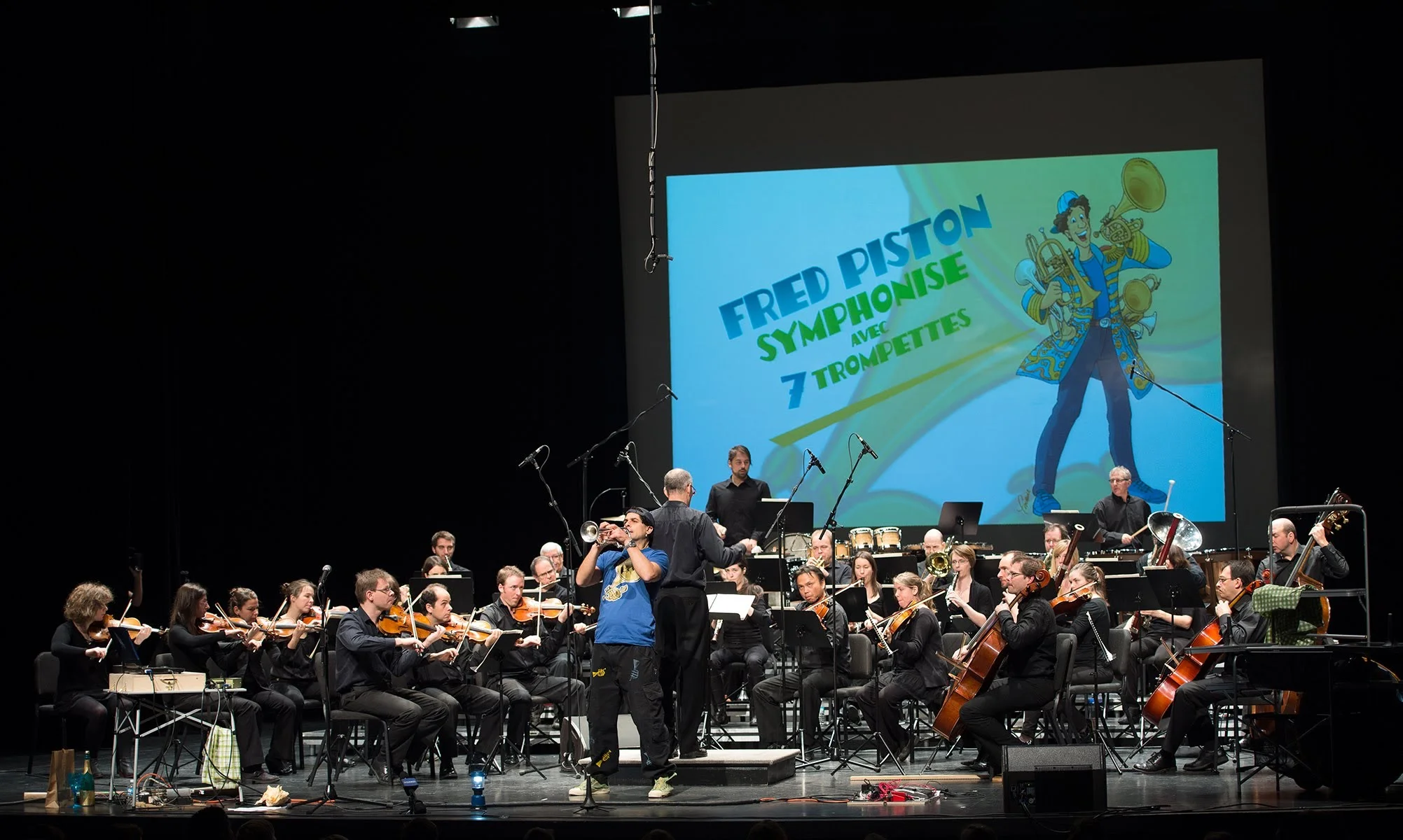 Fred Piston avec l'Orchestre symphonique de l'École de musique de l'UdeS (10 décembre 2017)