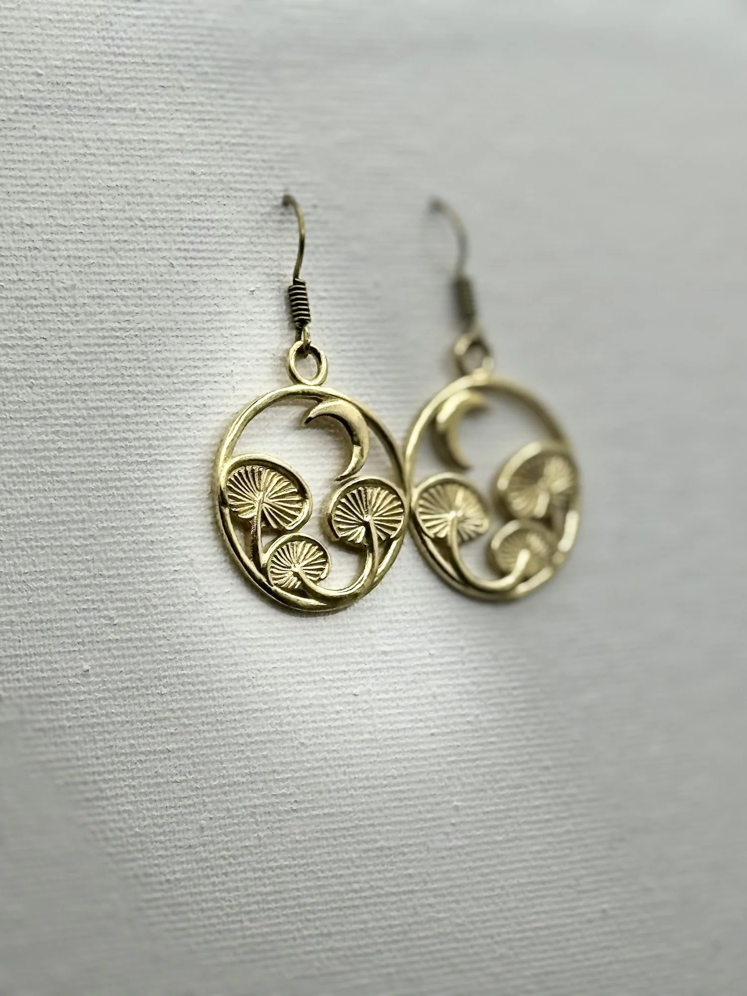 The Wisdom to Know More Brass Earrings (Medium)