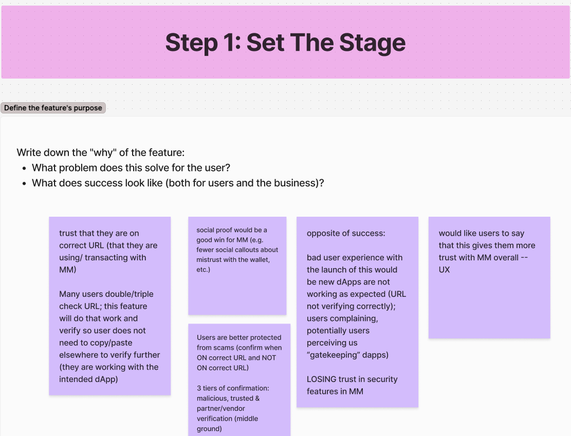 setting the stage in the workshop