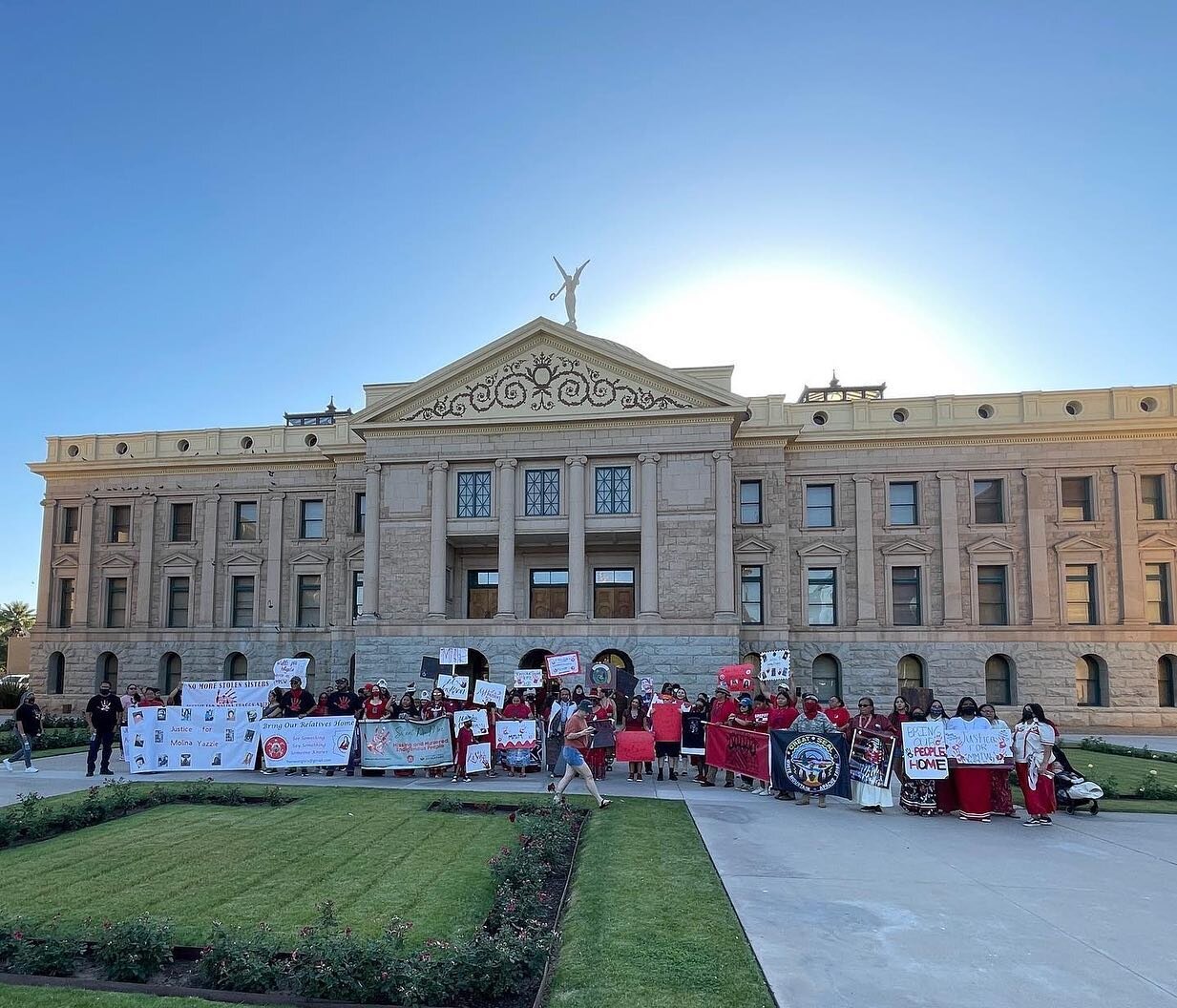 May 5th is the Missing and Murdered Indigenous Peoples Day of Awareness 

Today, myself and Representative Jennifer Jermaine introduced a legislative proclamation in the Arizona House of Representatives proclaiming May 5, 2022 as a day of an awarenes