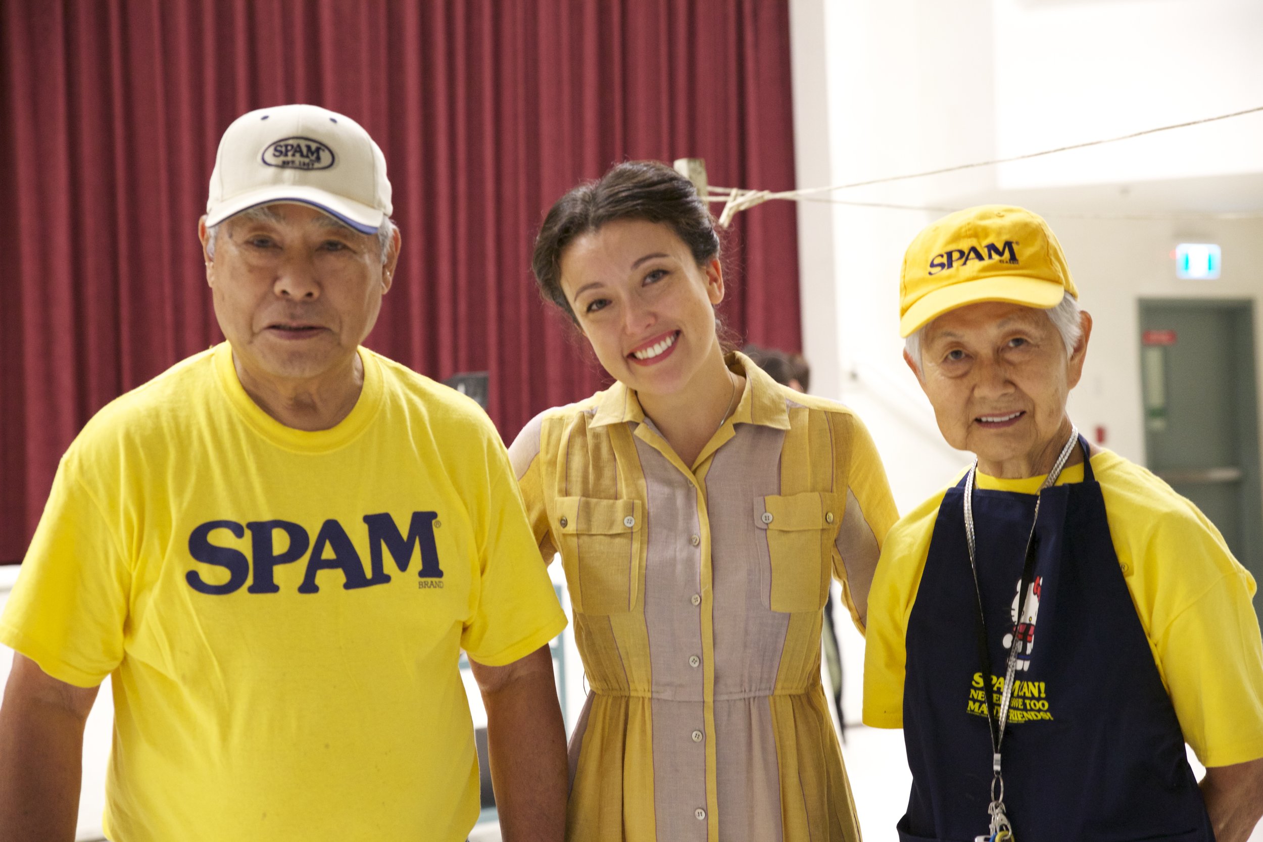 Yoshié Bancroft pictured with Tosh and Mary Kitagawa. Photo by Mona Stilwell.