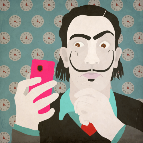 Salvador Dali Takes a Selfie