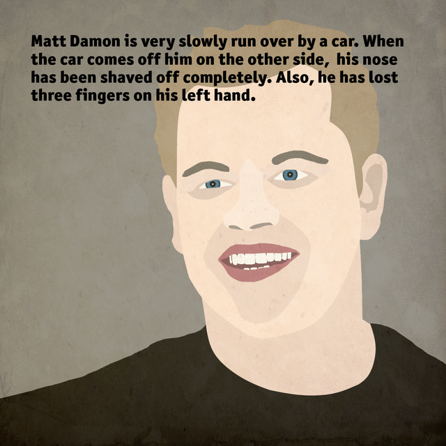 Matt Damons Nose.gif