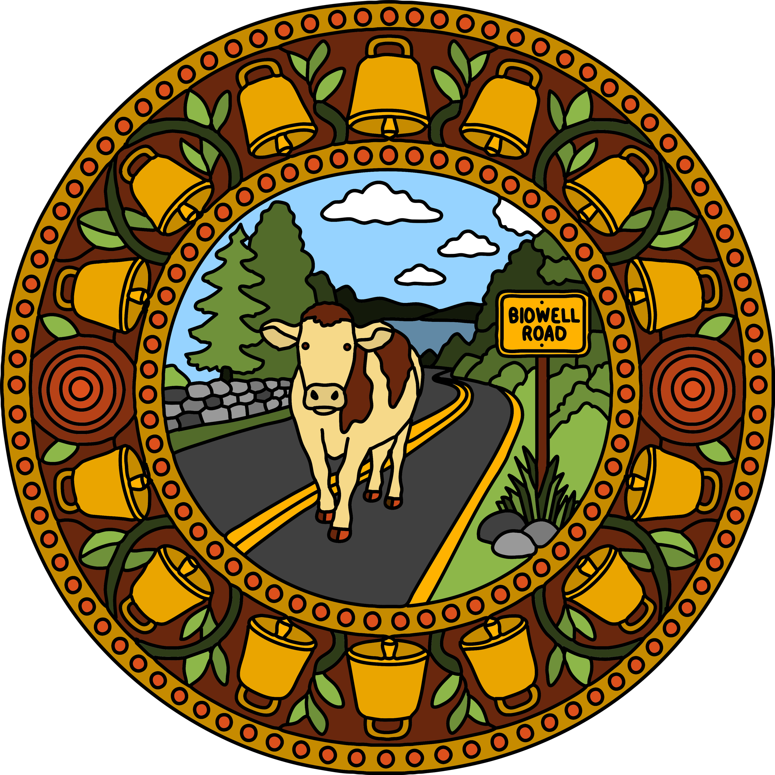 Cow Loose on Bidwell Road