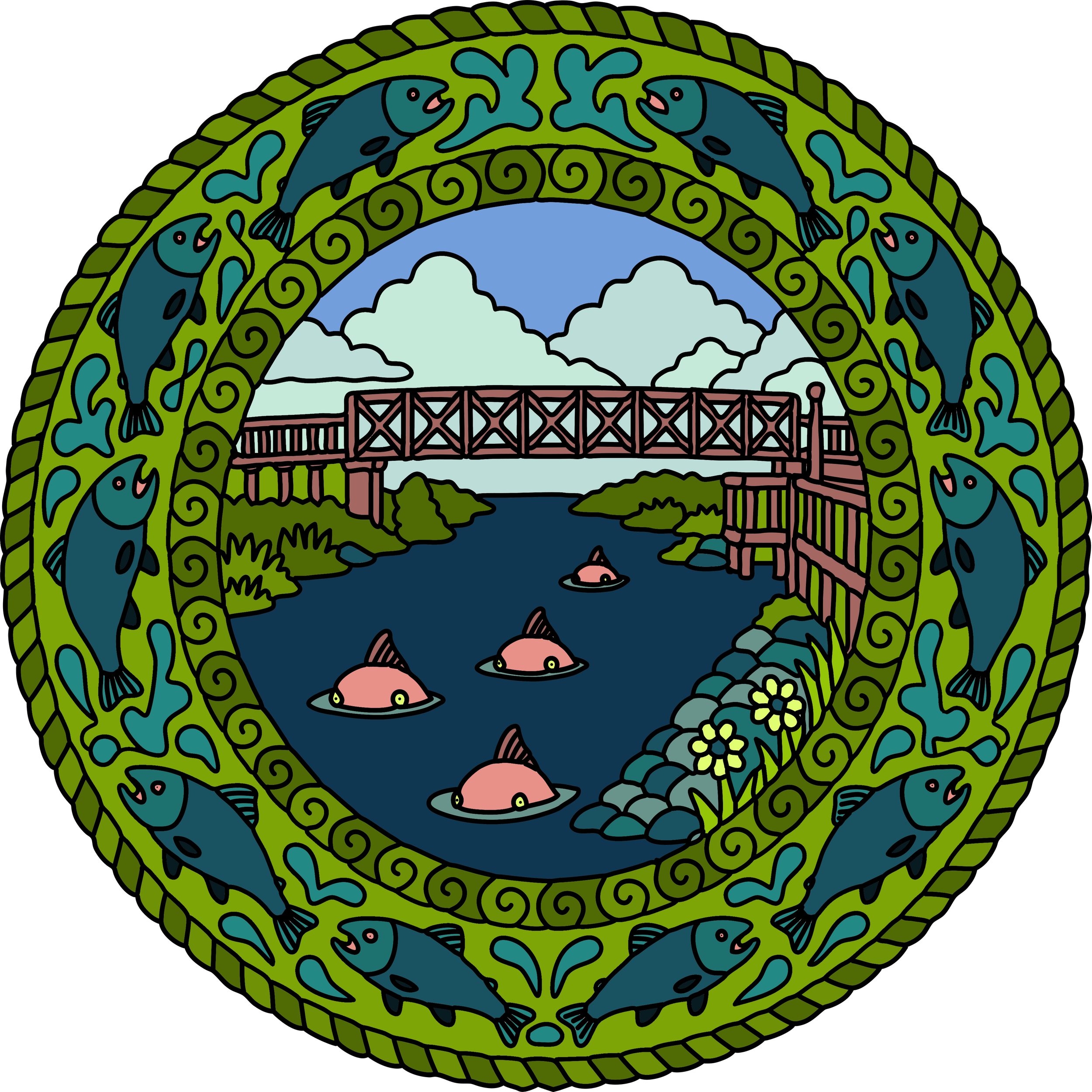 Salmon in the Mindemoya River