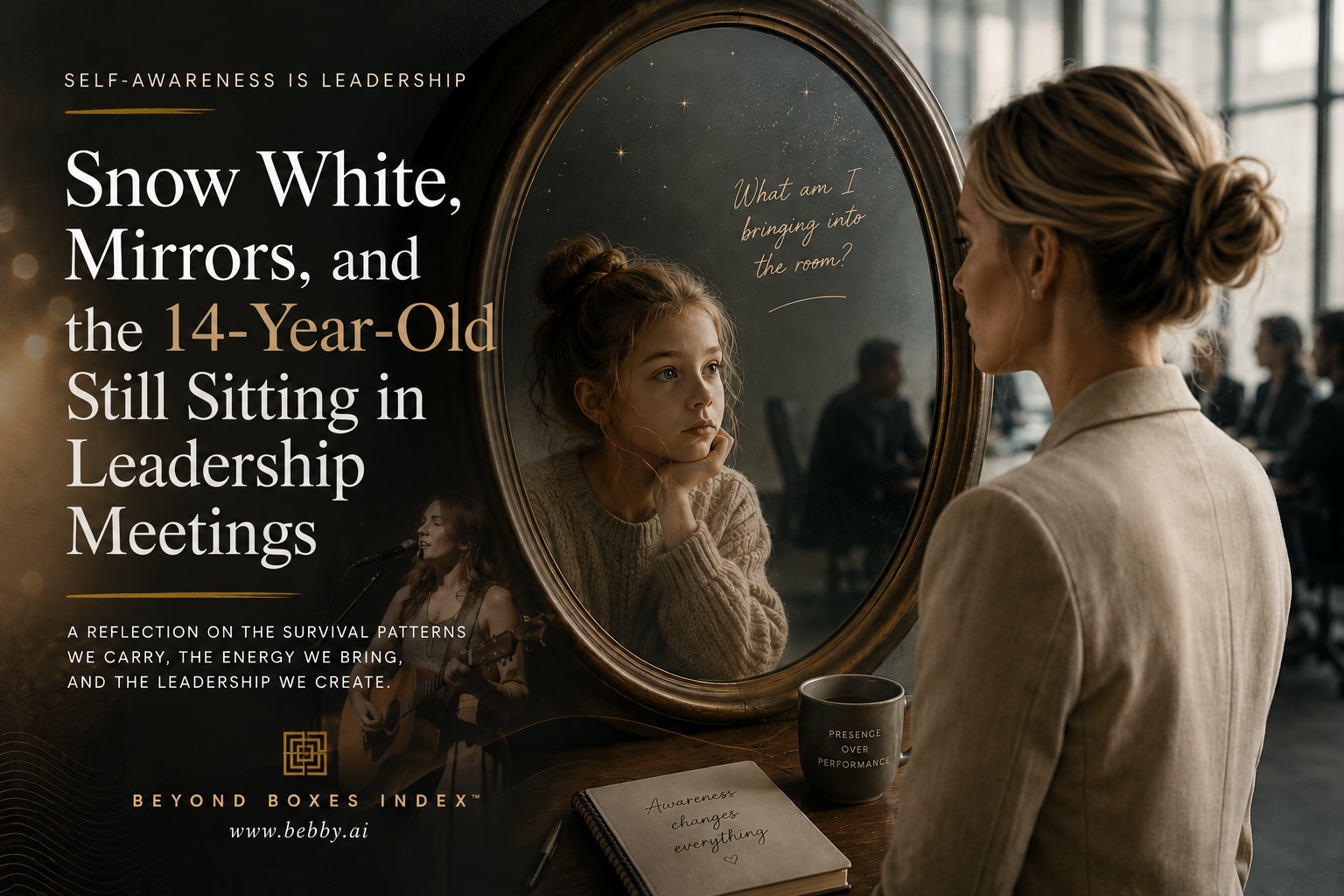 Snow White, Mirrors, and the 14-Year-Old Still Sitting in Leadership Meetings