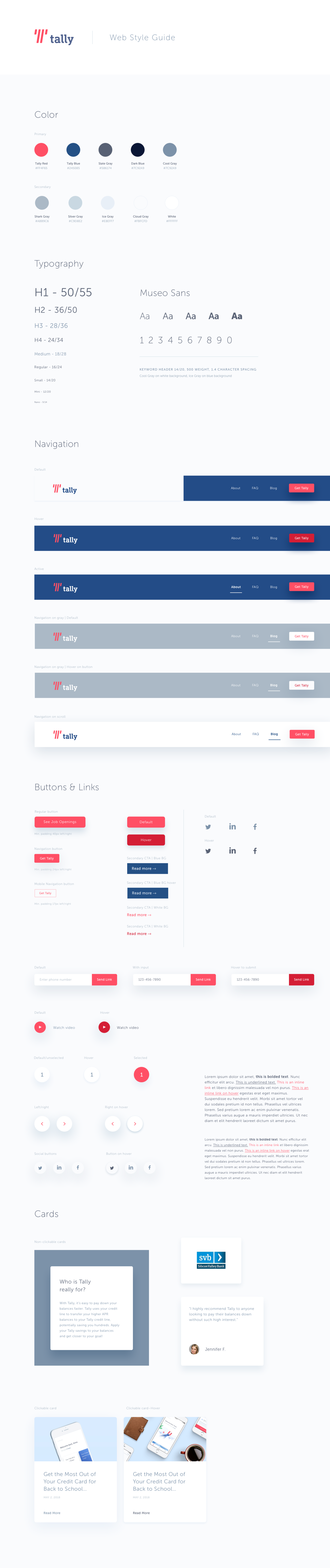 UI Kit and Style Guide — kat whalen