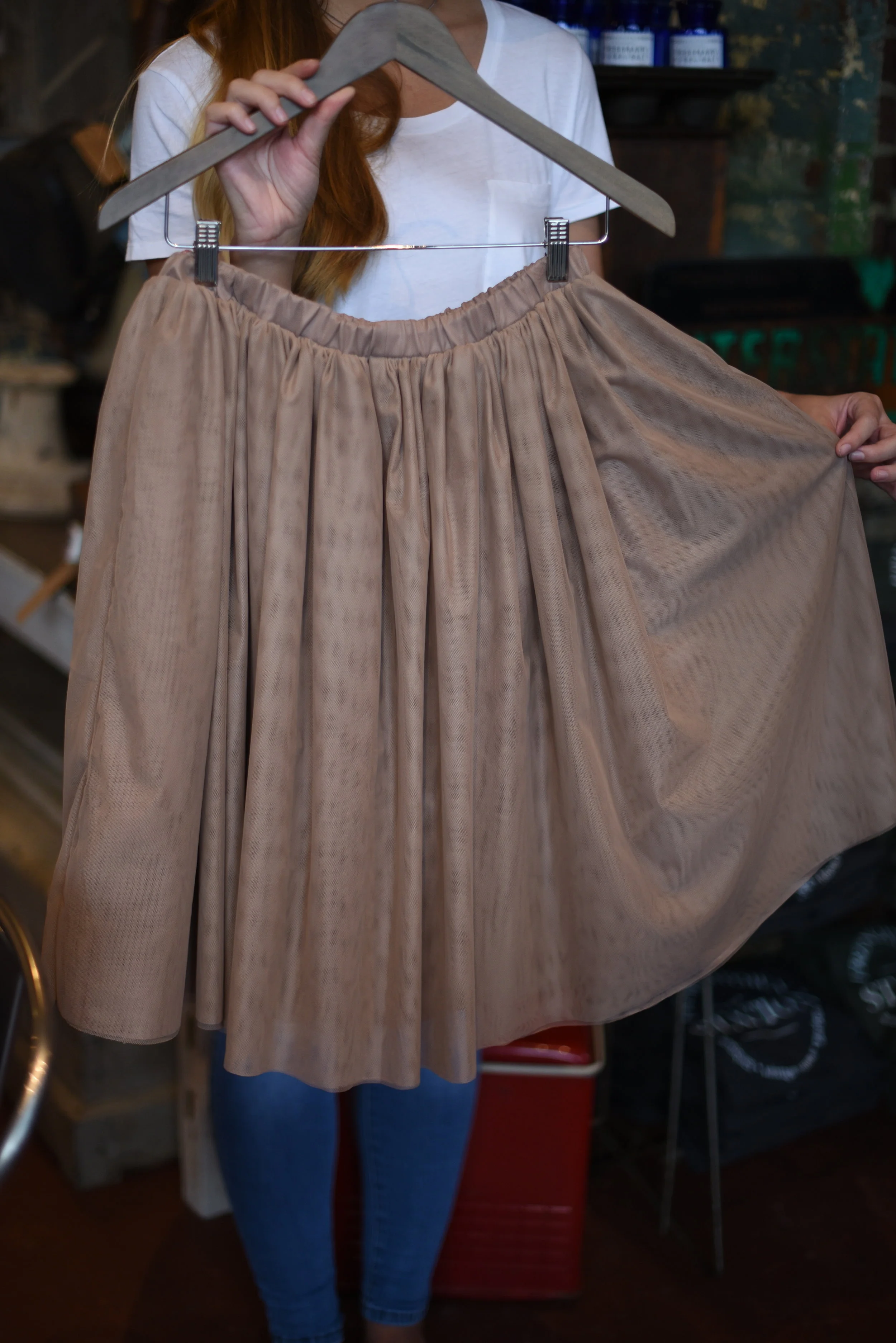  Tulle Skirt: Putty 
