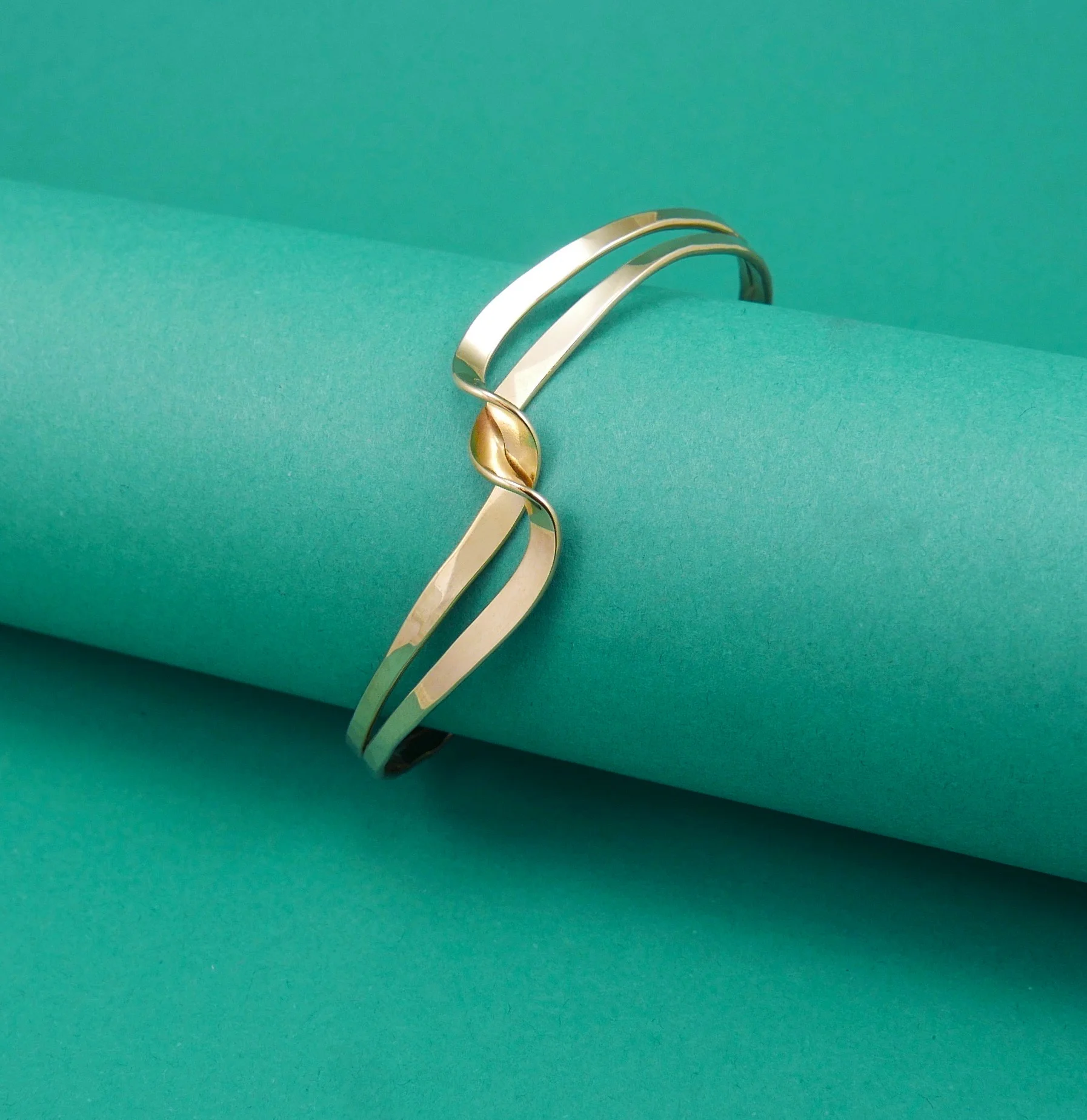 Gold Double X Cusp Bracelet-seattleraindrop.com.jpeg