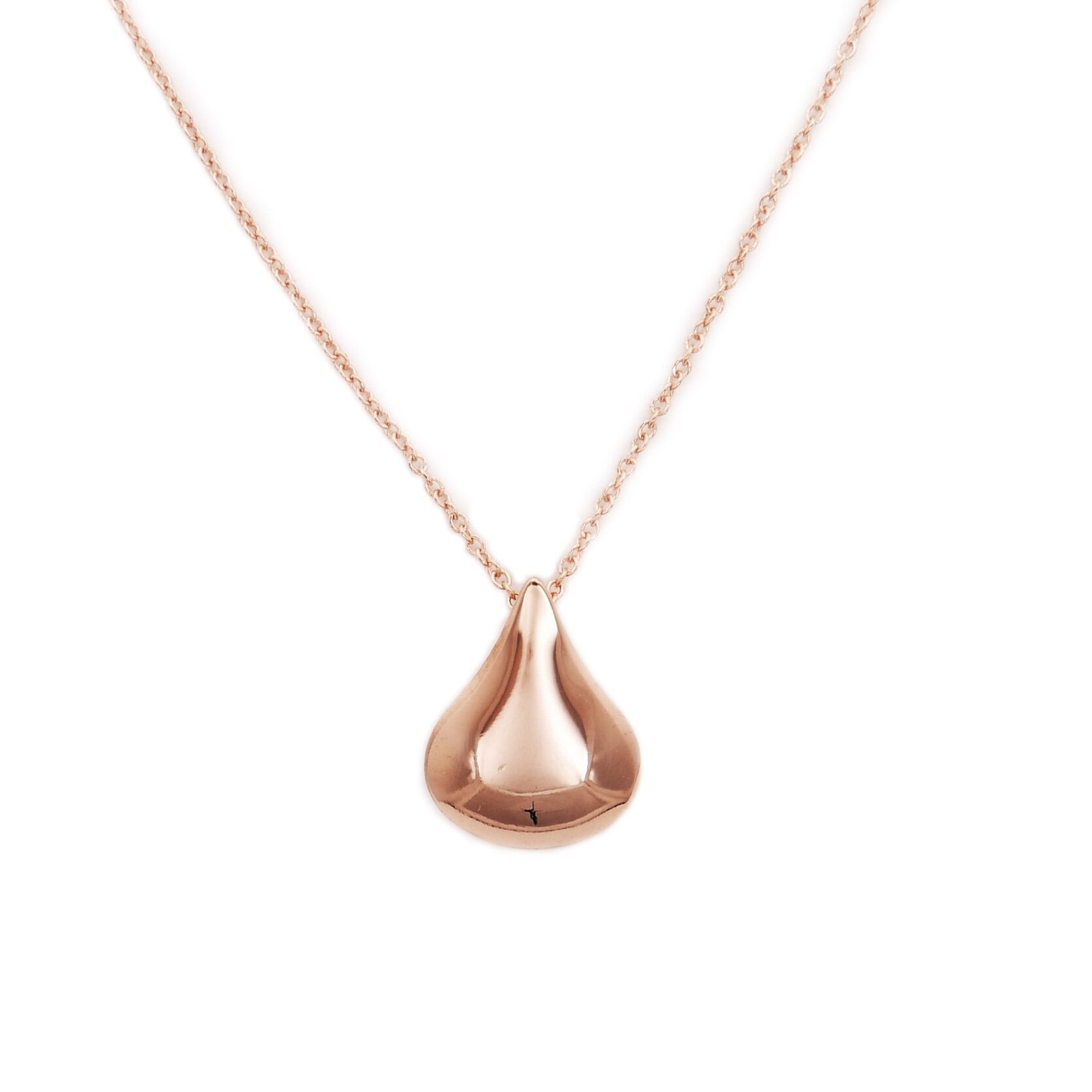 Seattle Raindrop® Small 14k Rose Gold Filled Raindrop Pendant Necklace ...