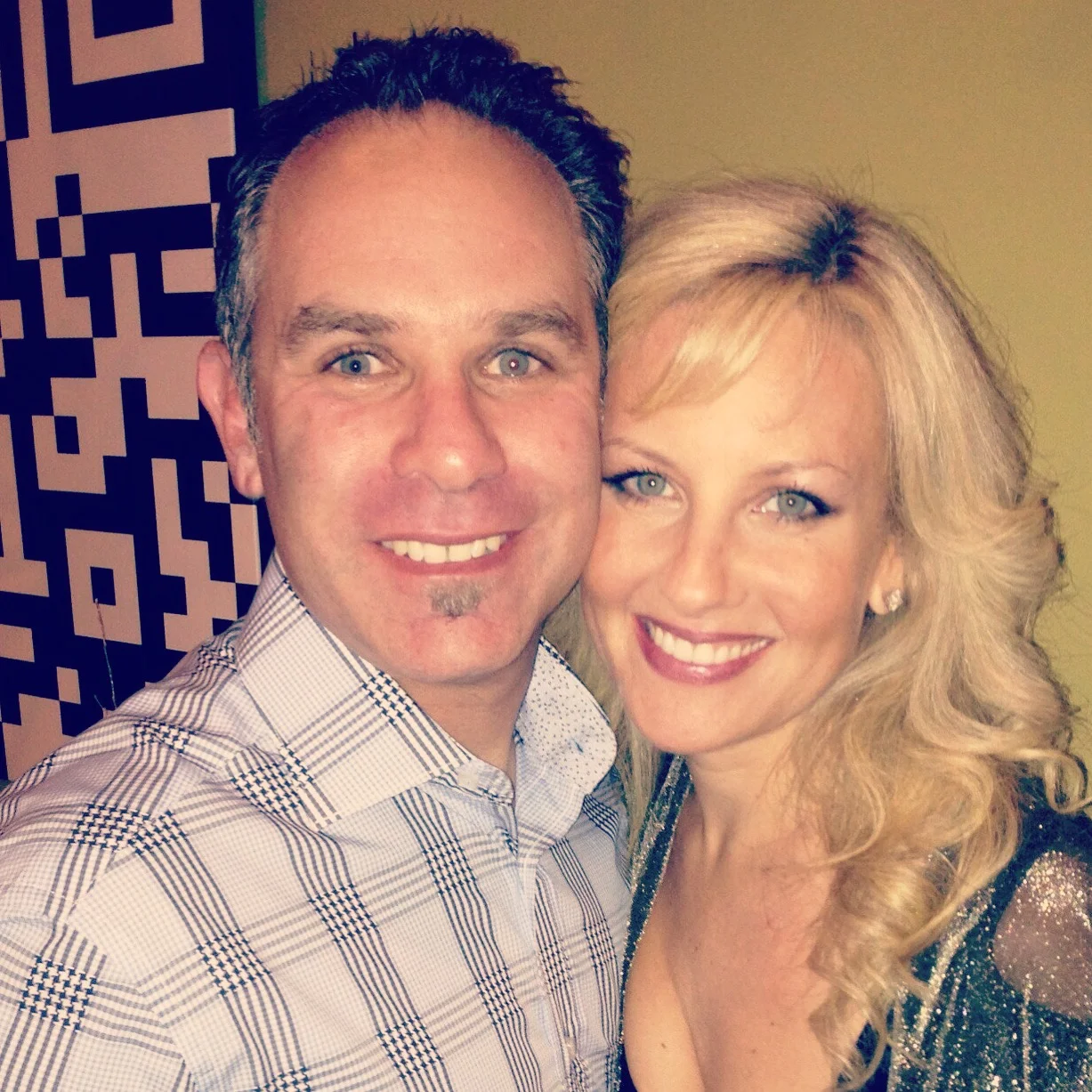 New Year’s Eve 2012, with my (now) husband Oliver at the home of the couple that set us up on a blind date, We had been dating for 3 months. Pure JOY.