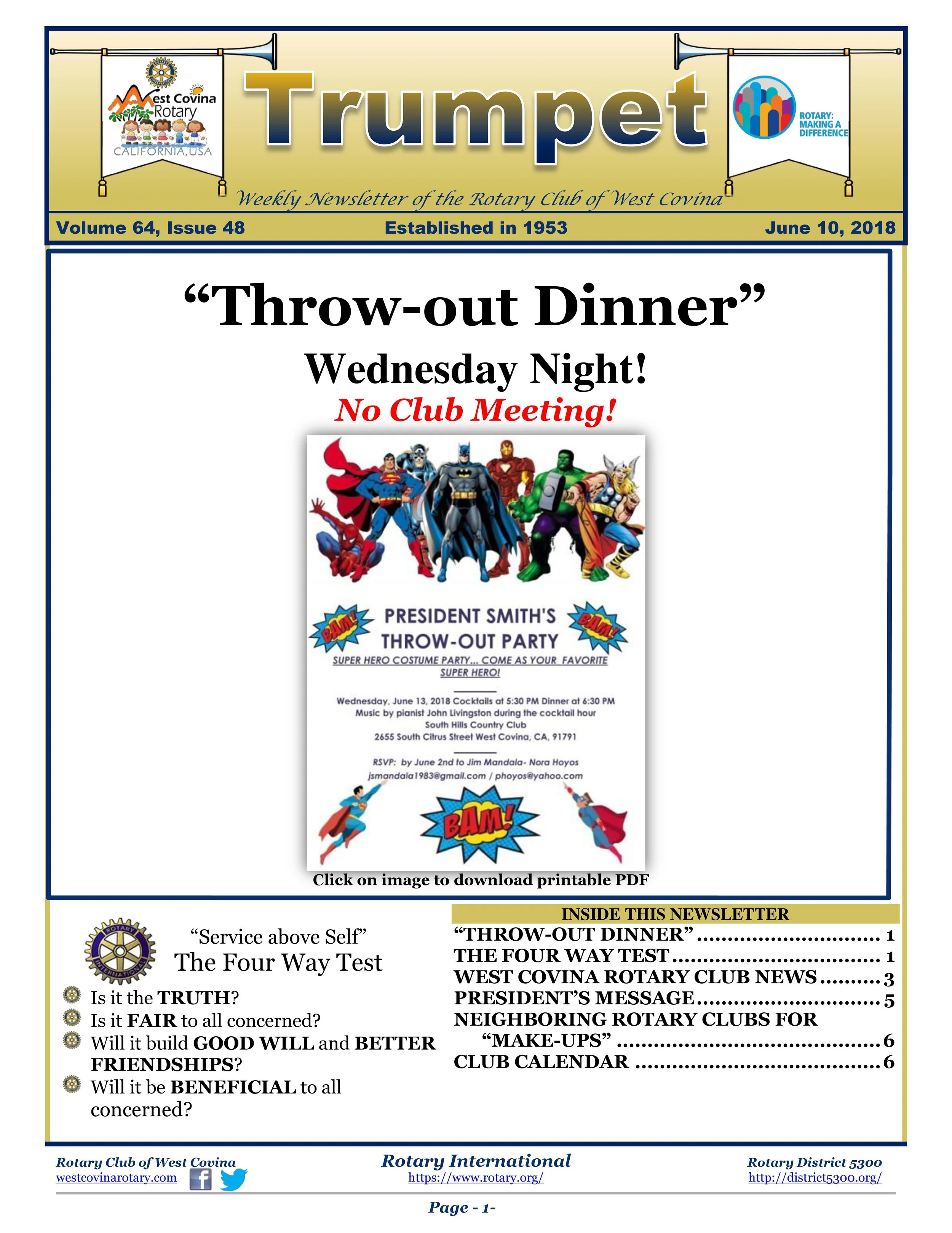 Trumpet Newsletter - Volume 64, Issue 48