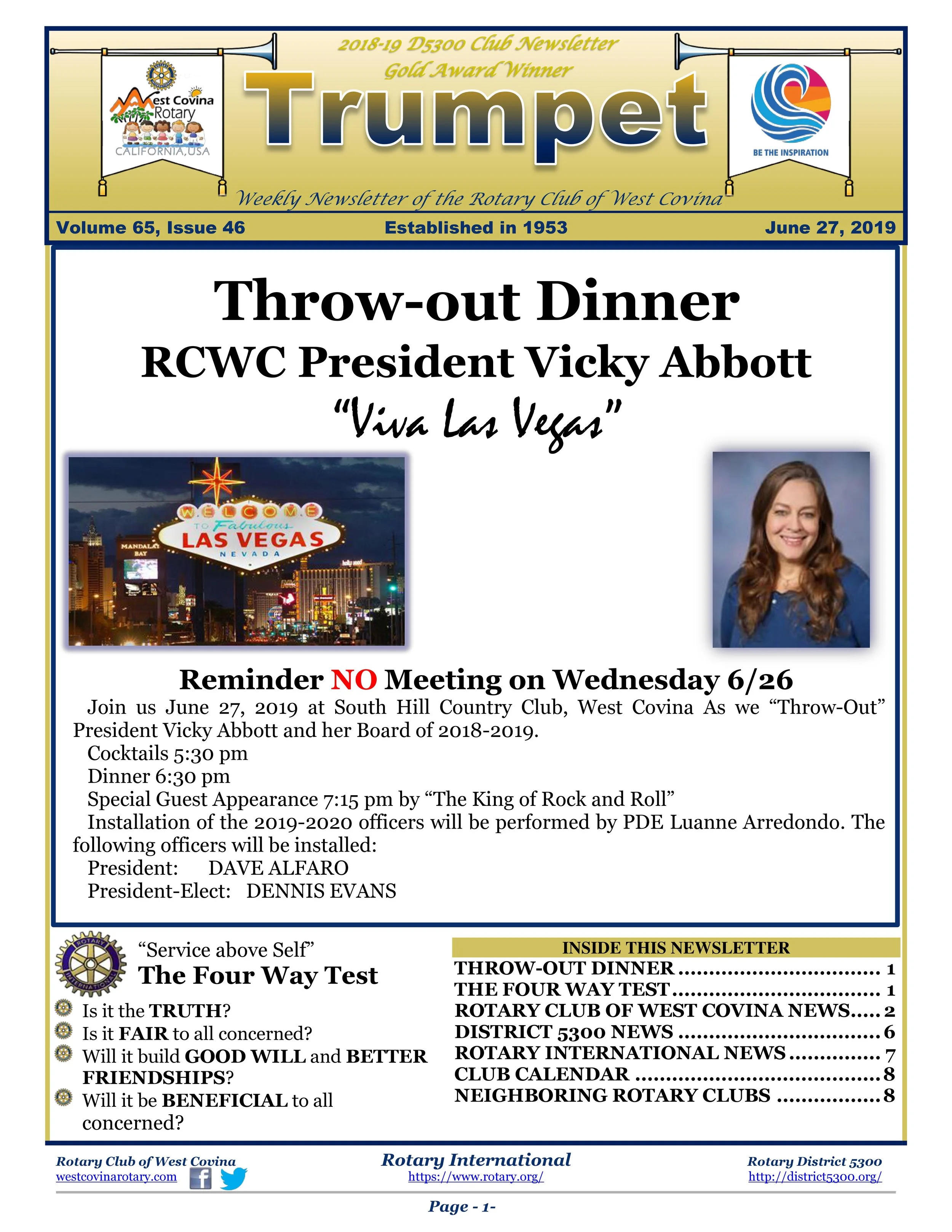 Trumpet Newsletter - Volume 65, Issue 46