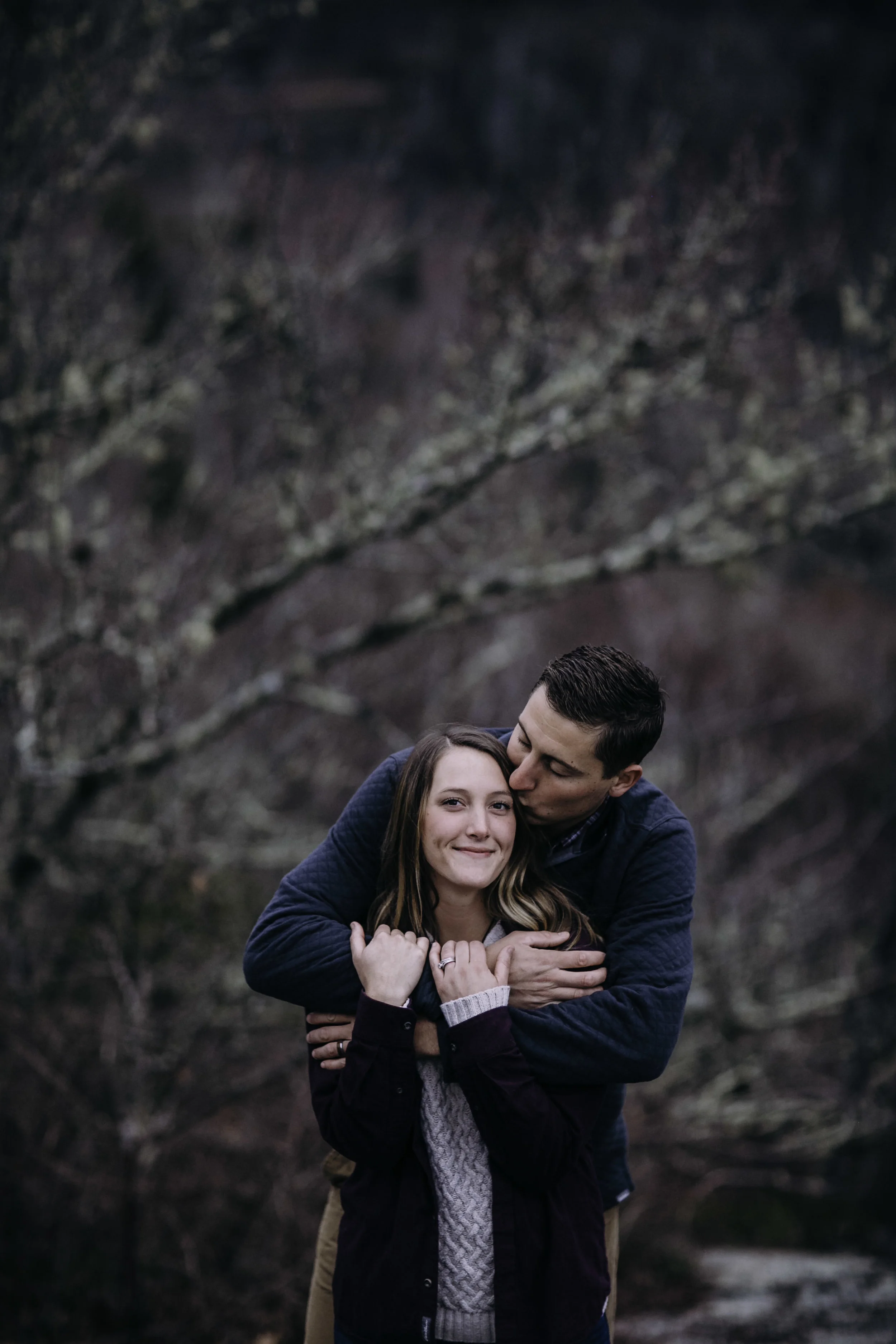 Blue Ridge Parkway, dogs anniversary session, Asheville, Boone, mountains, North Carolina, West Virginia wedding photographer, adventure session, couples session, outdoor adventure, intimate, bold, artistic photography, Charleston West Virginia Wedding Photographer