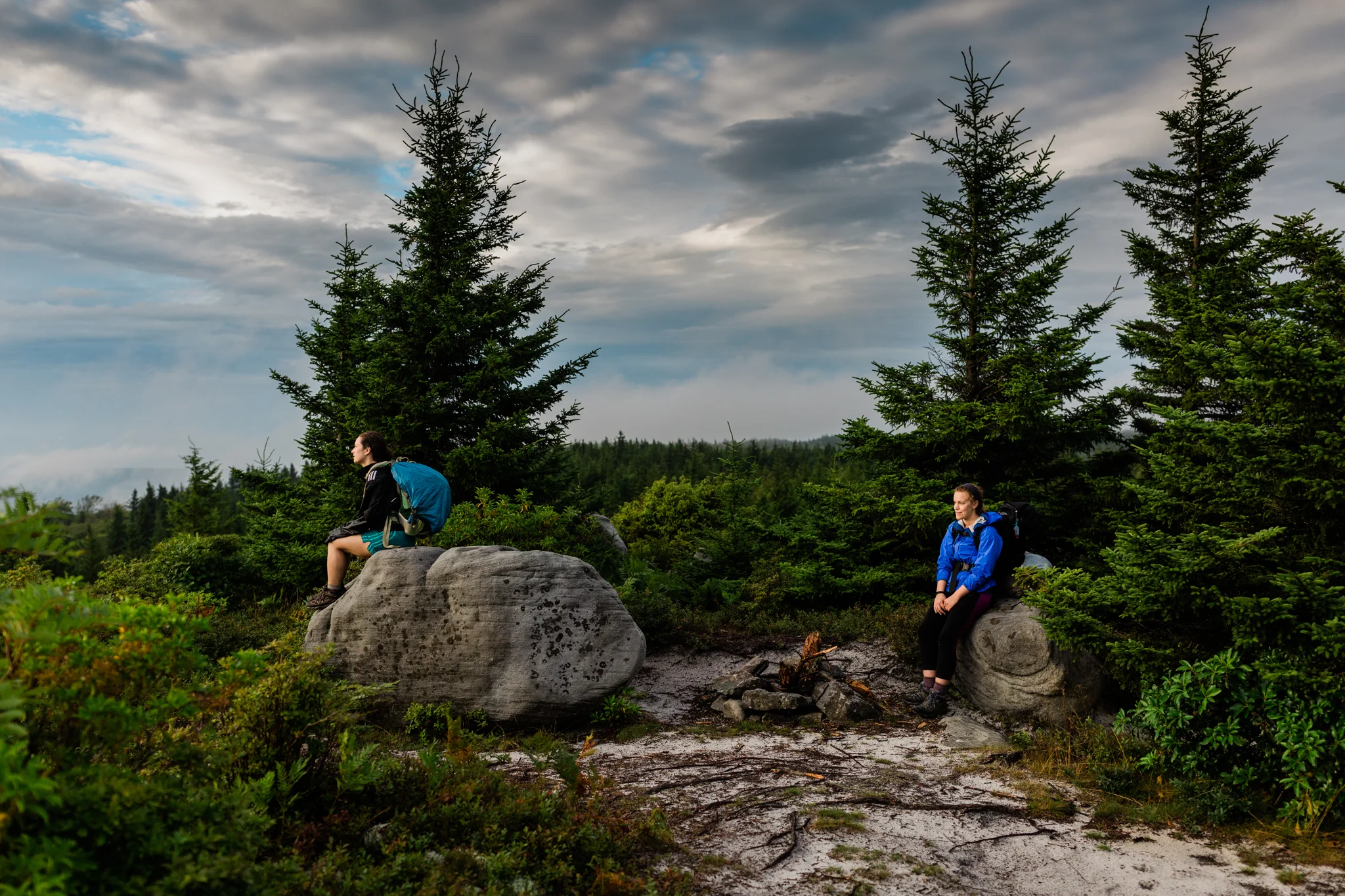 Hiking in Dolly Sods West Virginia, West Virginia adventure photographer, Dolly Sods adventures, rainy day adventures, rainy hike. A rainy backpacking trip at Dolly Sods, WV